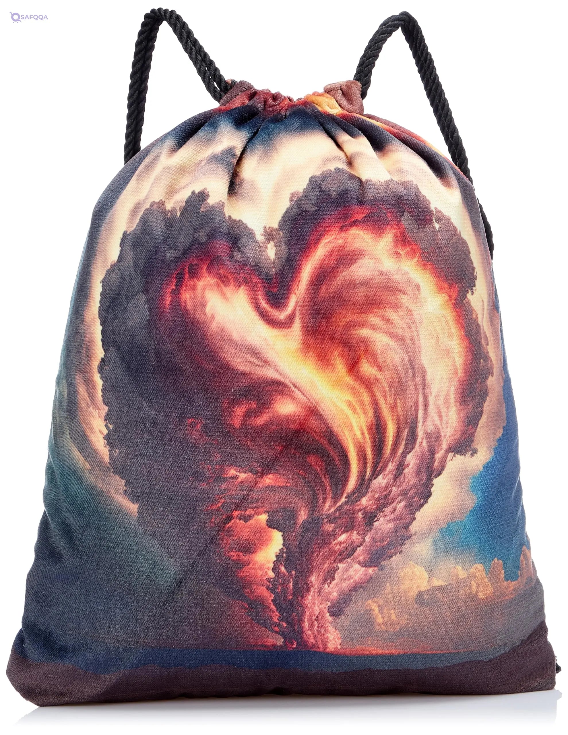 TAT DRAWSTRING BAG - 758, MultiColor, Large - Safqqa