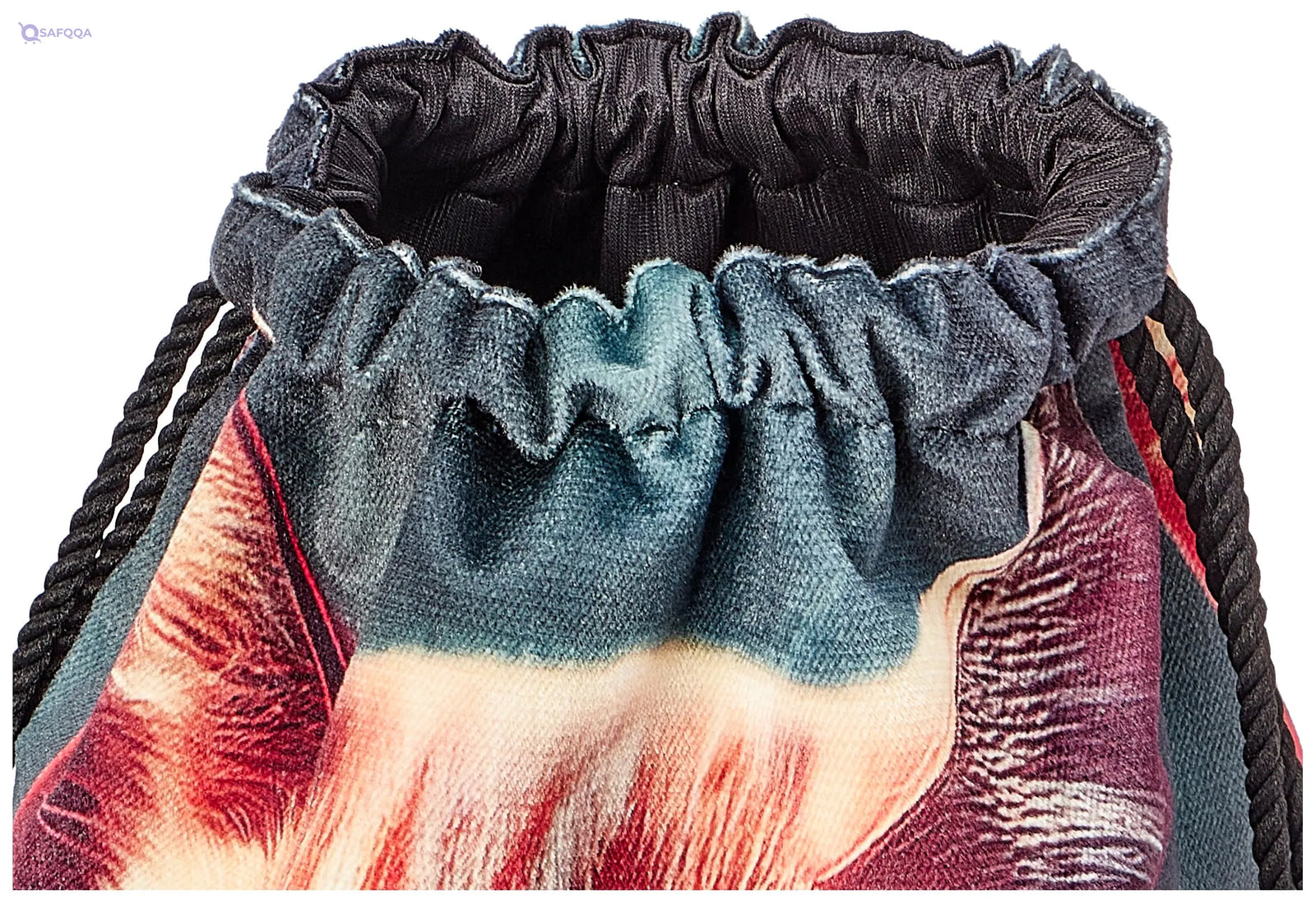 TAT DRAWSTRING BAG - 774, MultiColor, Large - Safqqa