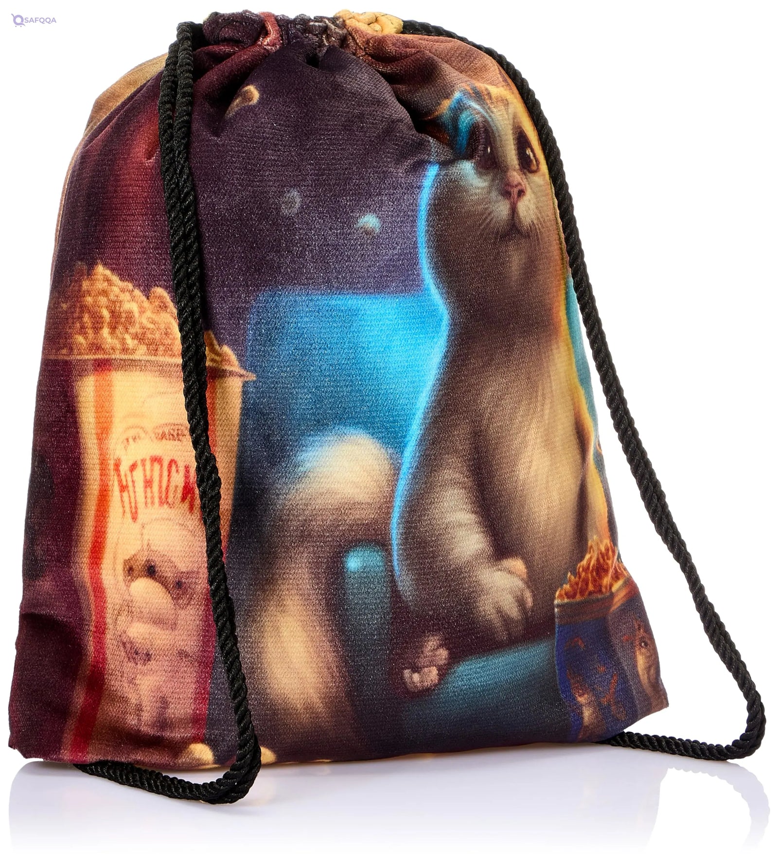 TAT DRAWSTRING BAG - 681, MultiColor, Large - Safqqa