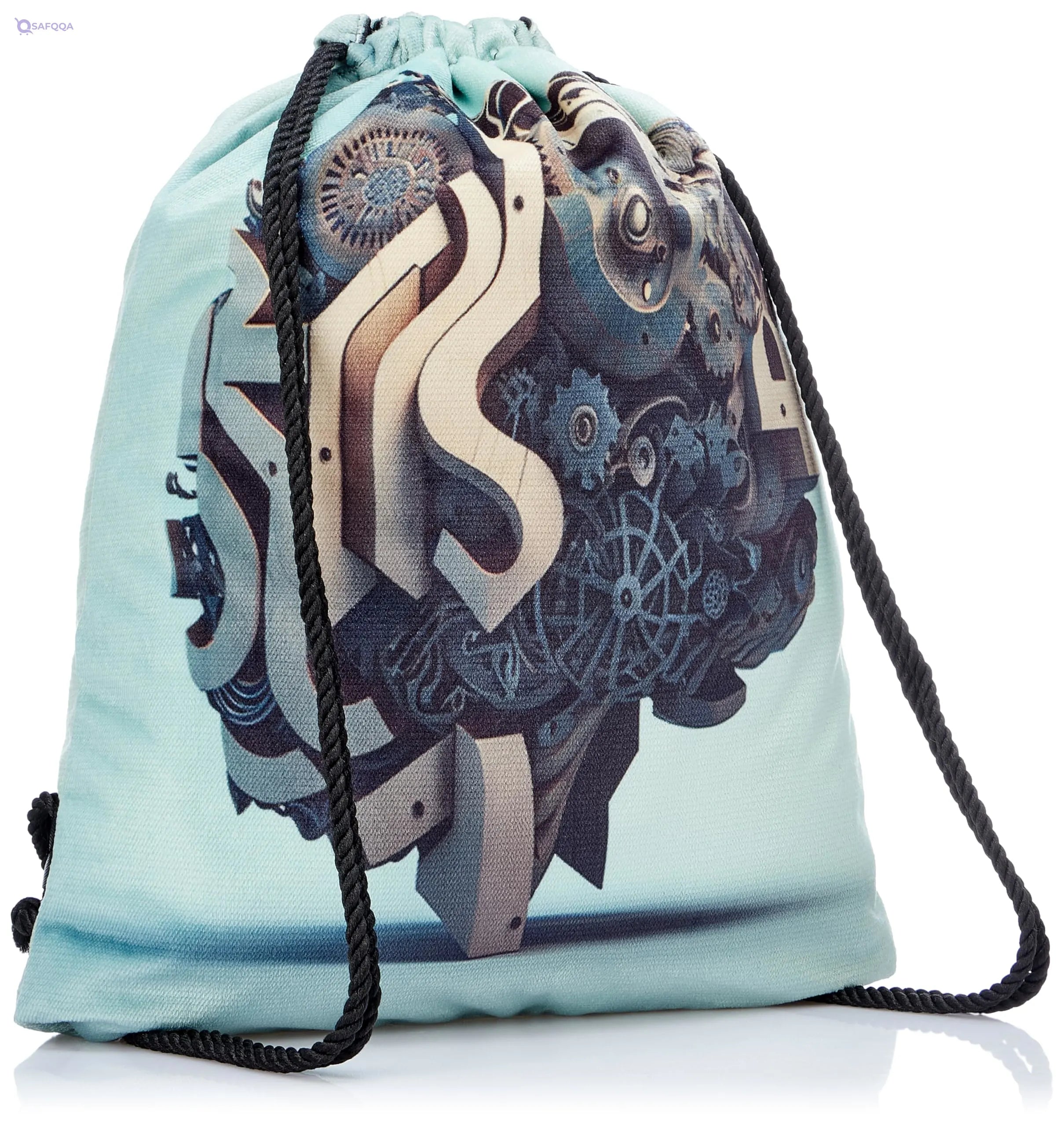 TAT DRAWSTRING BAG - 712, MultiColor, Large - Safqqa