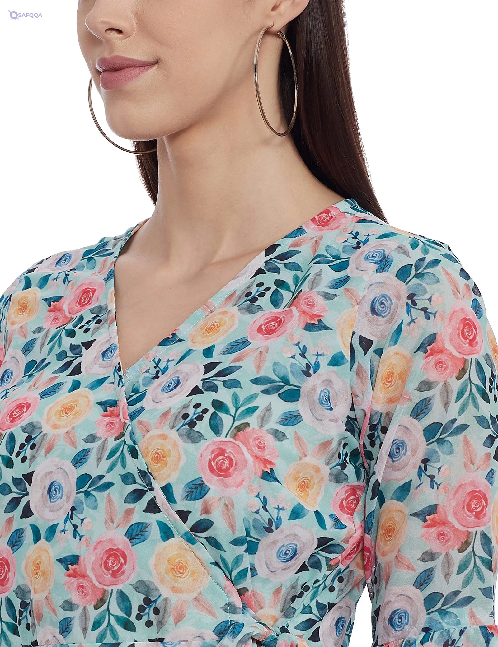 Women’s Floral Maxi Dress – Elegant Flowing Style - Safqqa