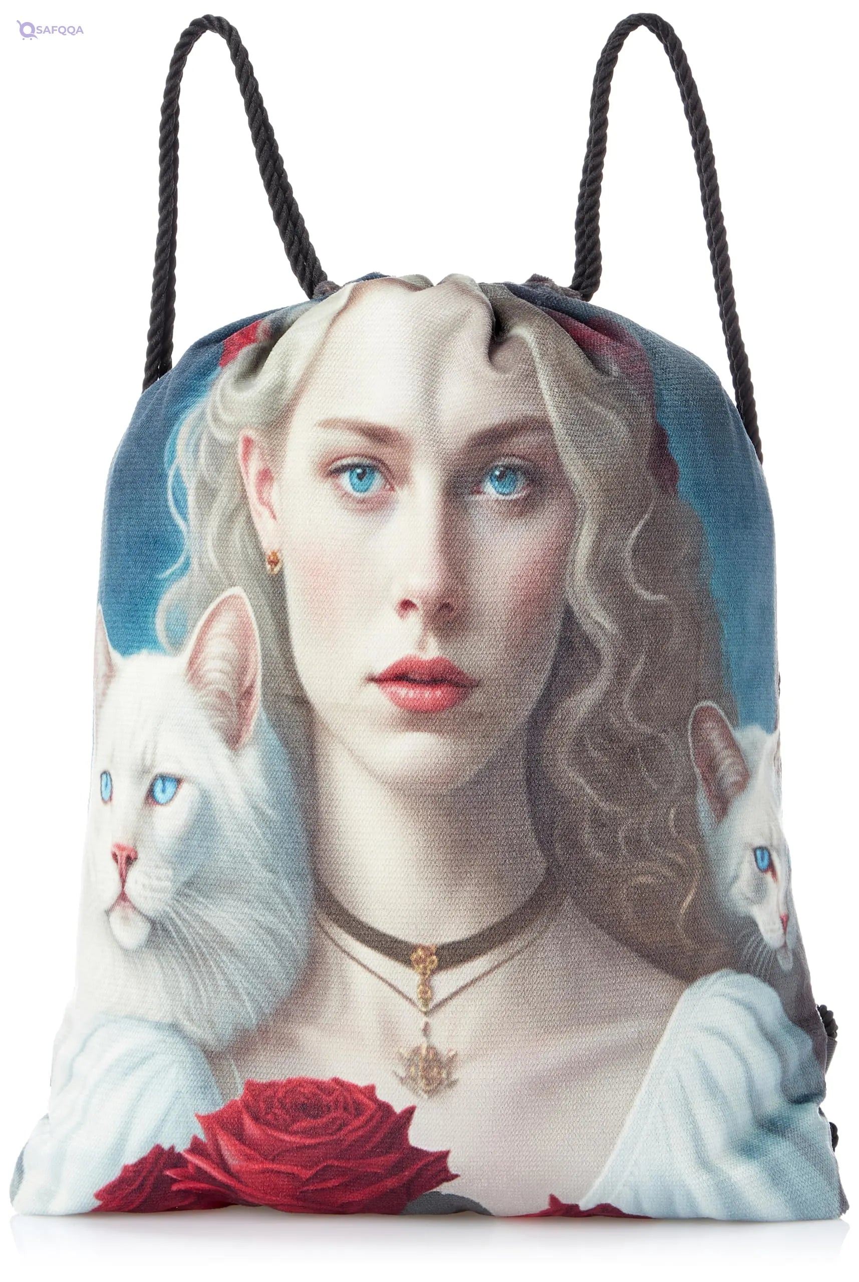 TAT DRAWSTRING BAG - 724, MultiColor, Large - Safqqa