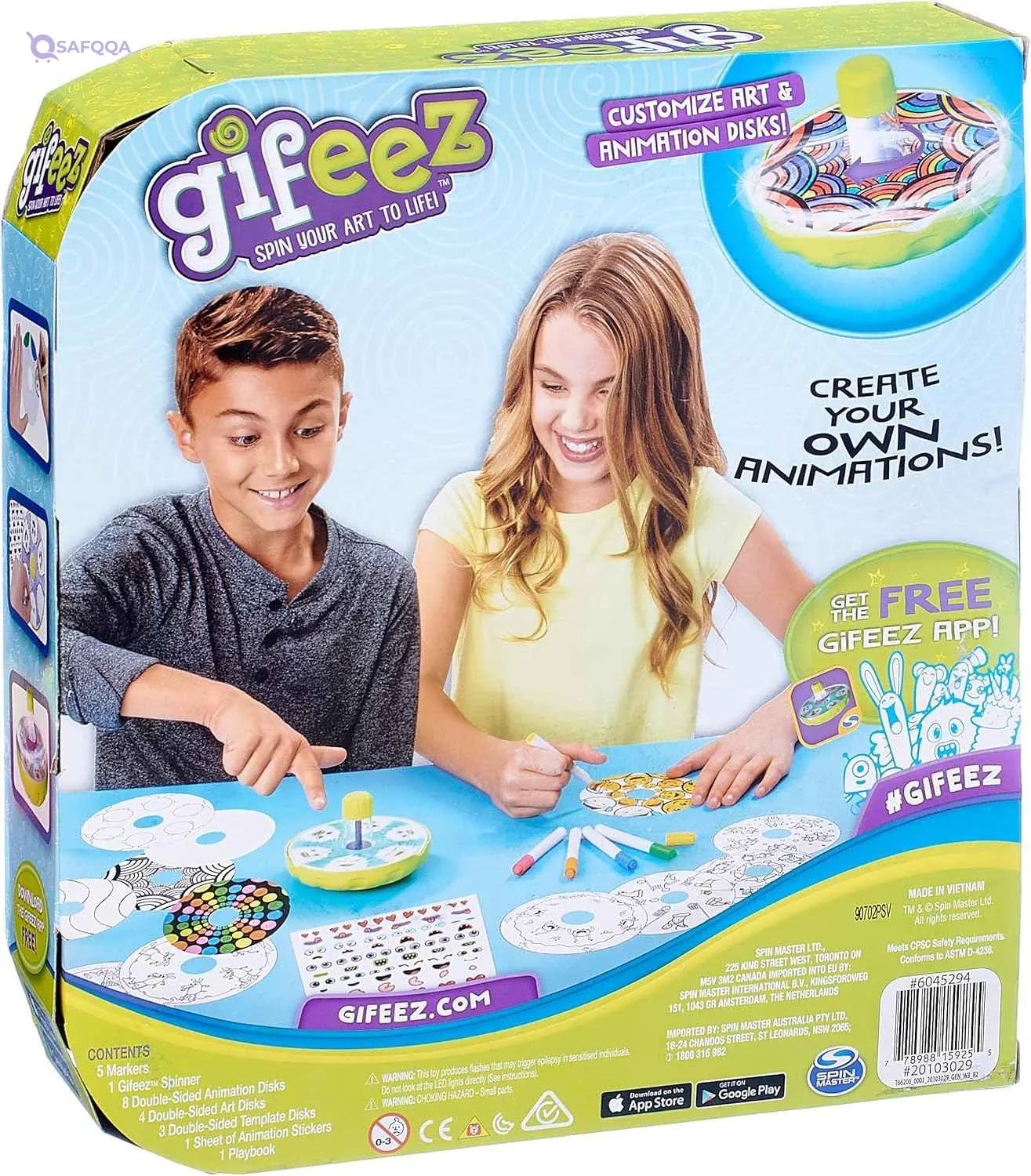 Gifeez Spinning Art Studio Toy - Safqqa Egypt