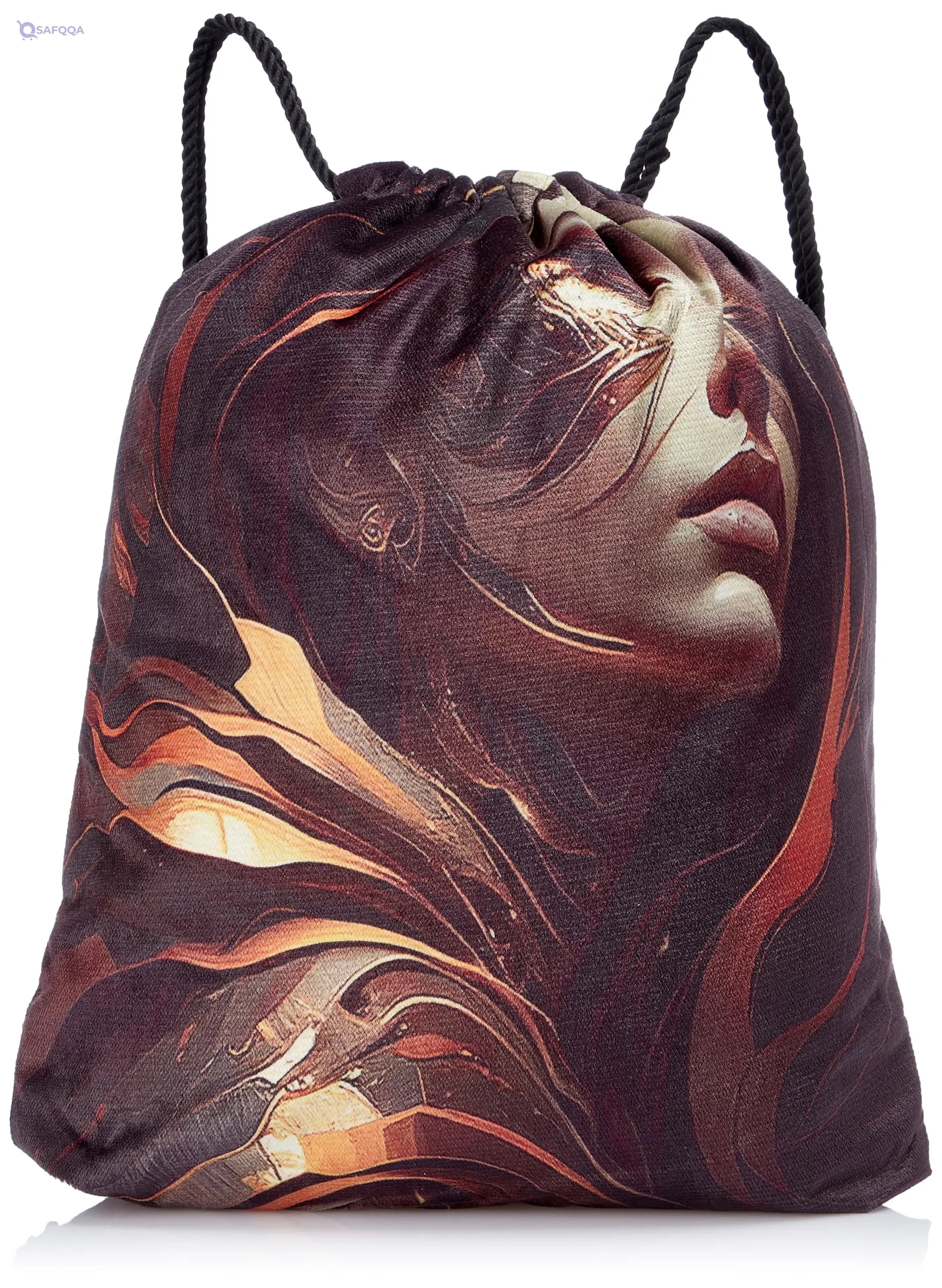 TAT DRAWSTRING BAG - 776, MultiColor, Large - Safqqa