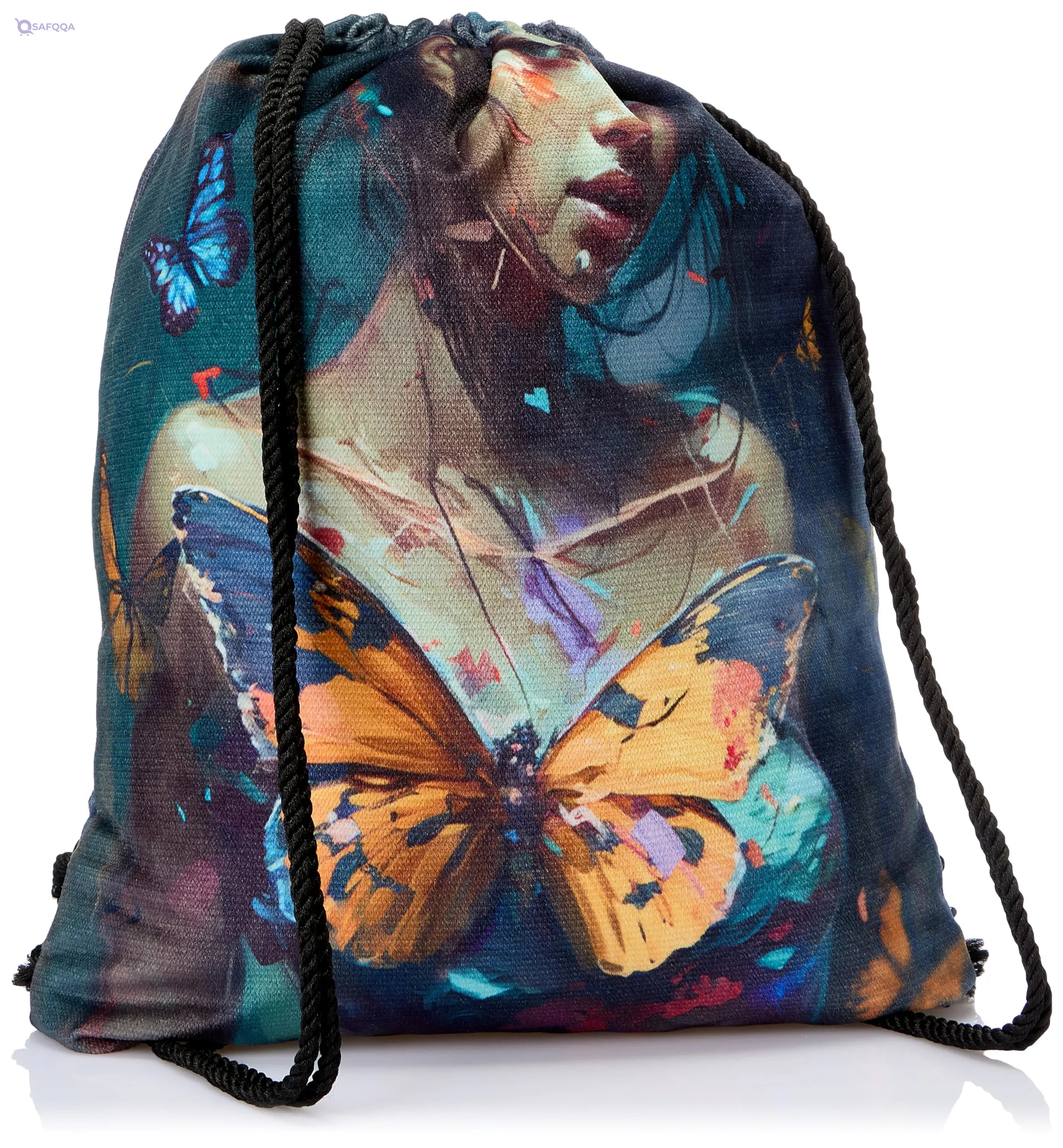 TAT DRAWSTRING BAG - 651, MultiColor, Large - Safqqa
