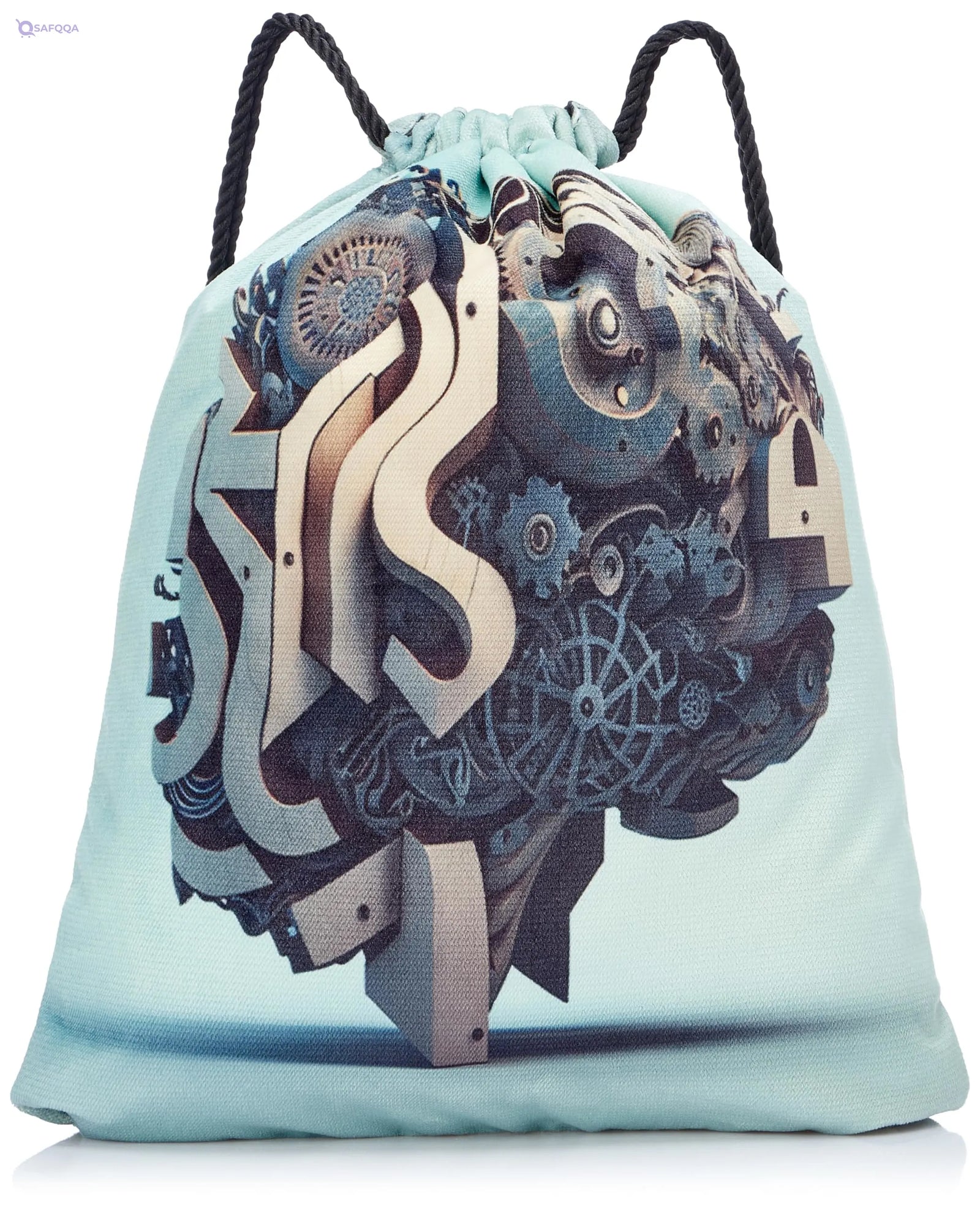 TAT DRAWSTRING BAG - 712, MultiColor, Large - Safqqa