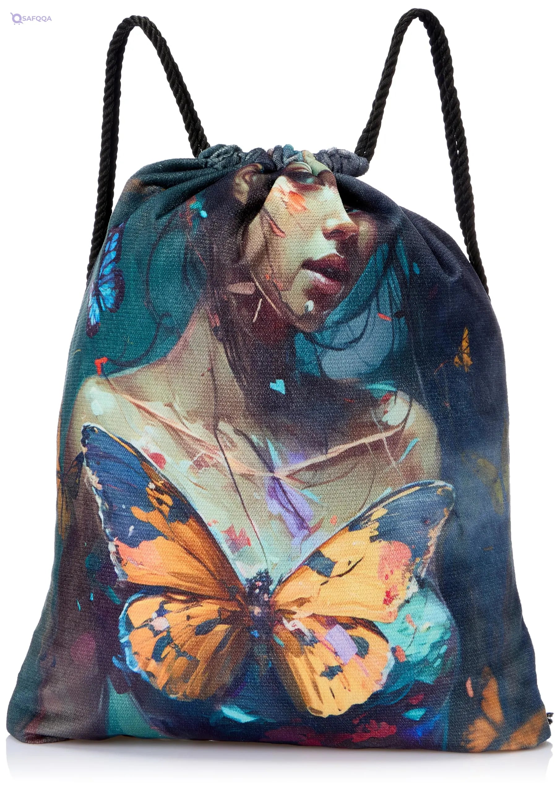 TAT DRAWSTRING BAG - 651, MultiColor, Large - Safqqa