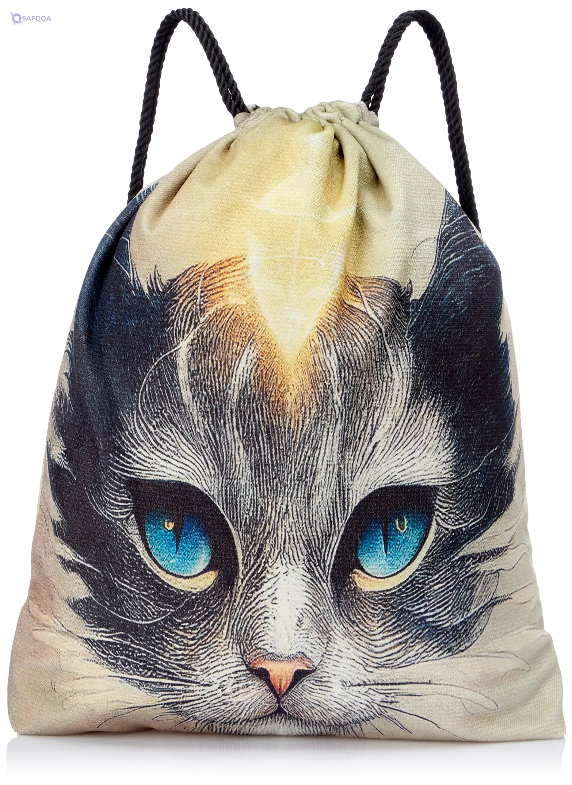 TAT DRAWSTRING BAG - 807, MultiColor, Large - Safqqa
