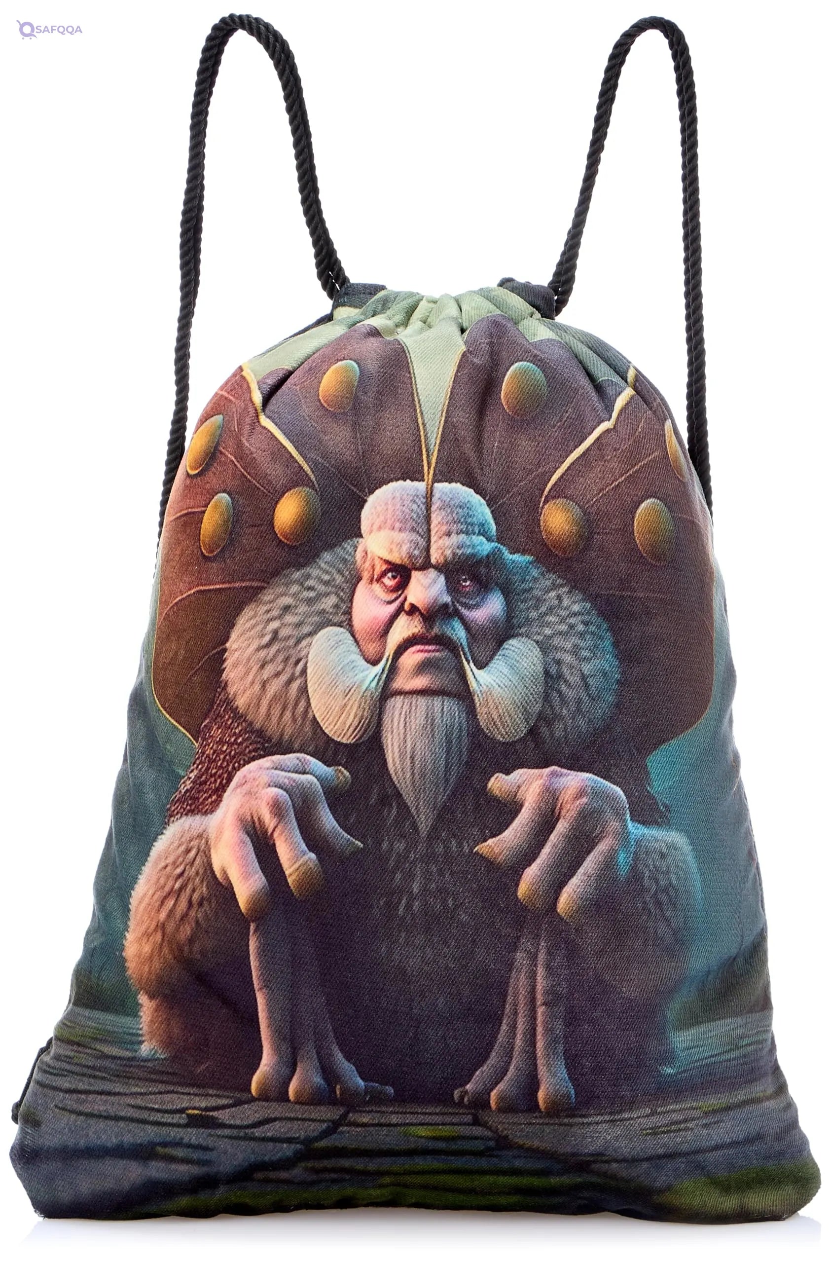 TAT DRAWSTRING BAG - 866, MultiColor, Large - Safqqa