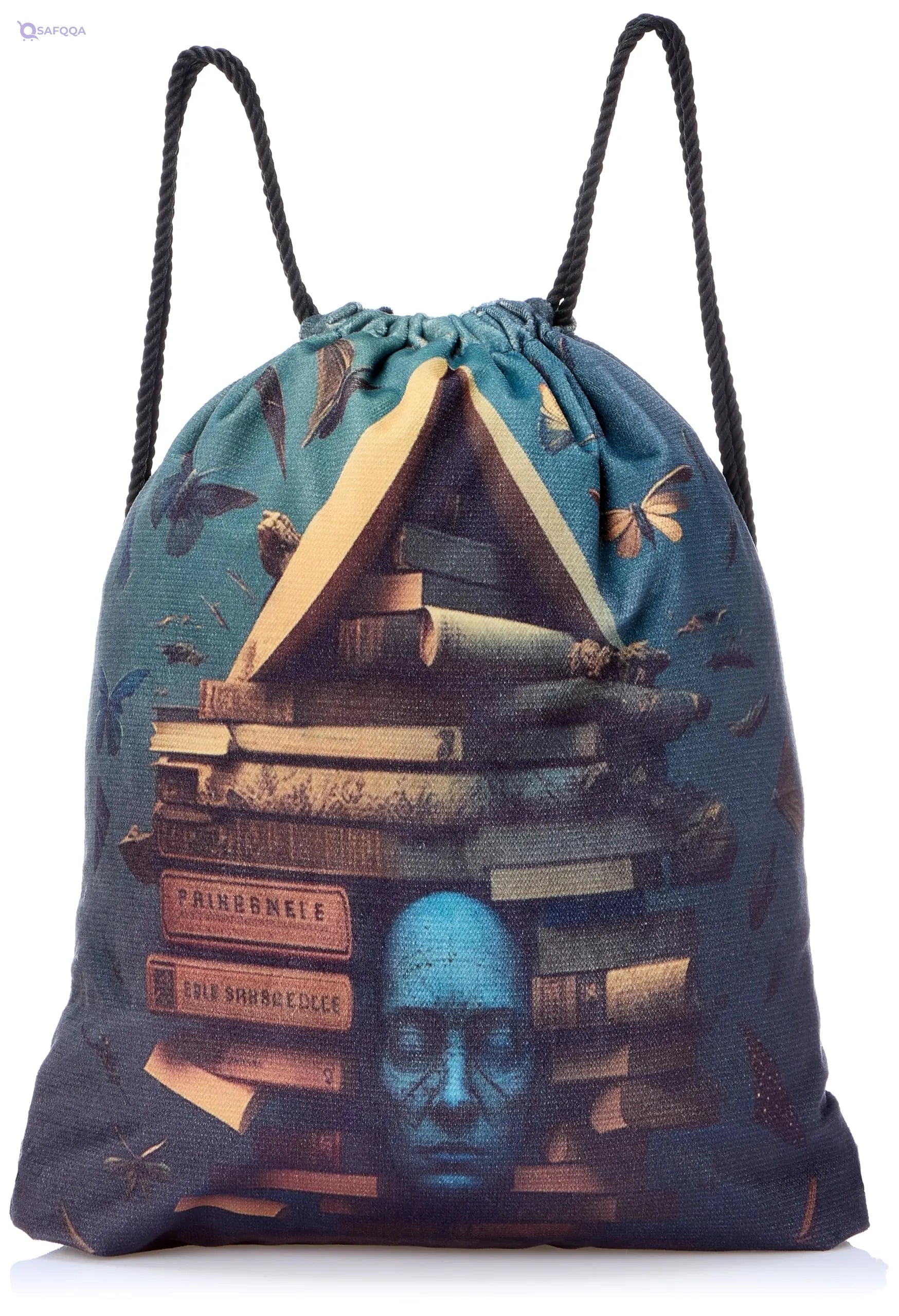TAT DRAWSTRING BAG - 749, MultiColor, Large - Safqqa