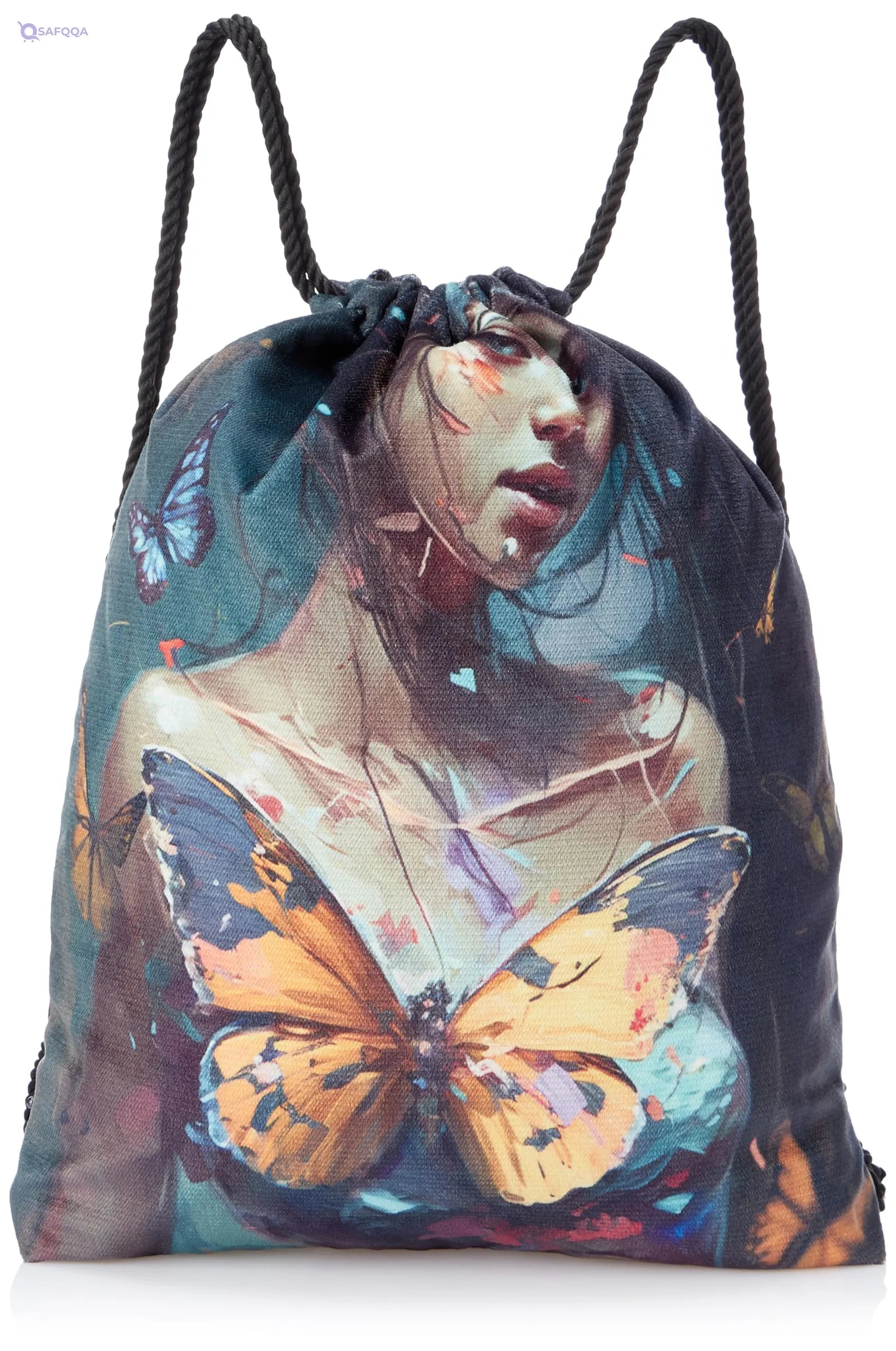 TAT DRAWSTRING BAG - 651, MultiColor, Large - Safqqa