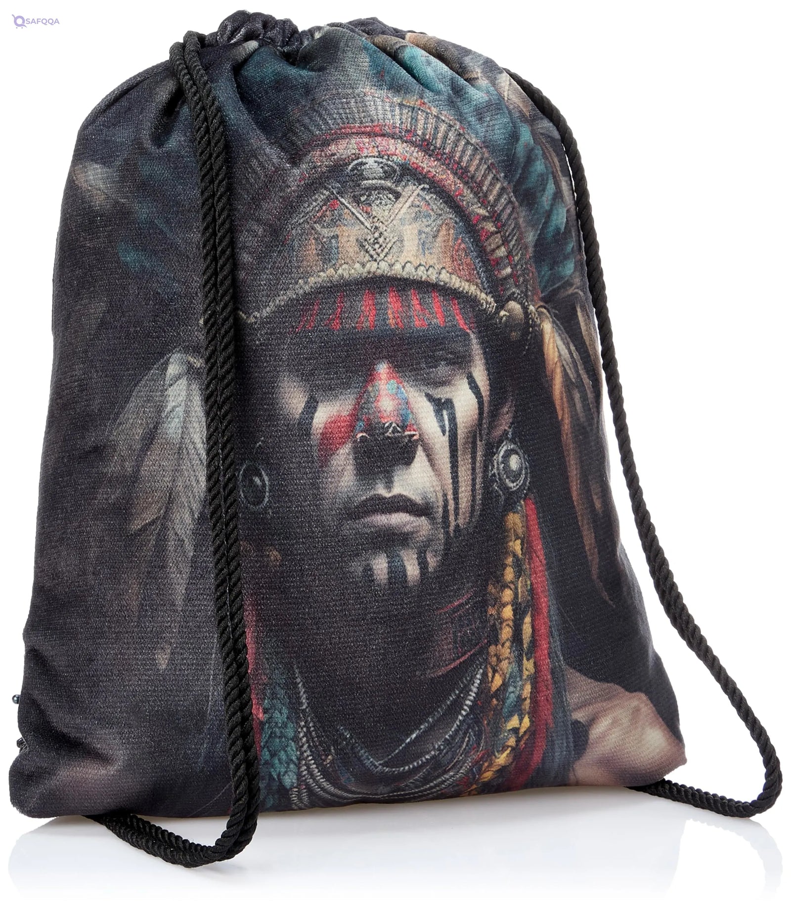 TAT DRAWSTRING BAG - 638, MultiColor, Large - Safqqa