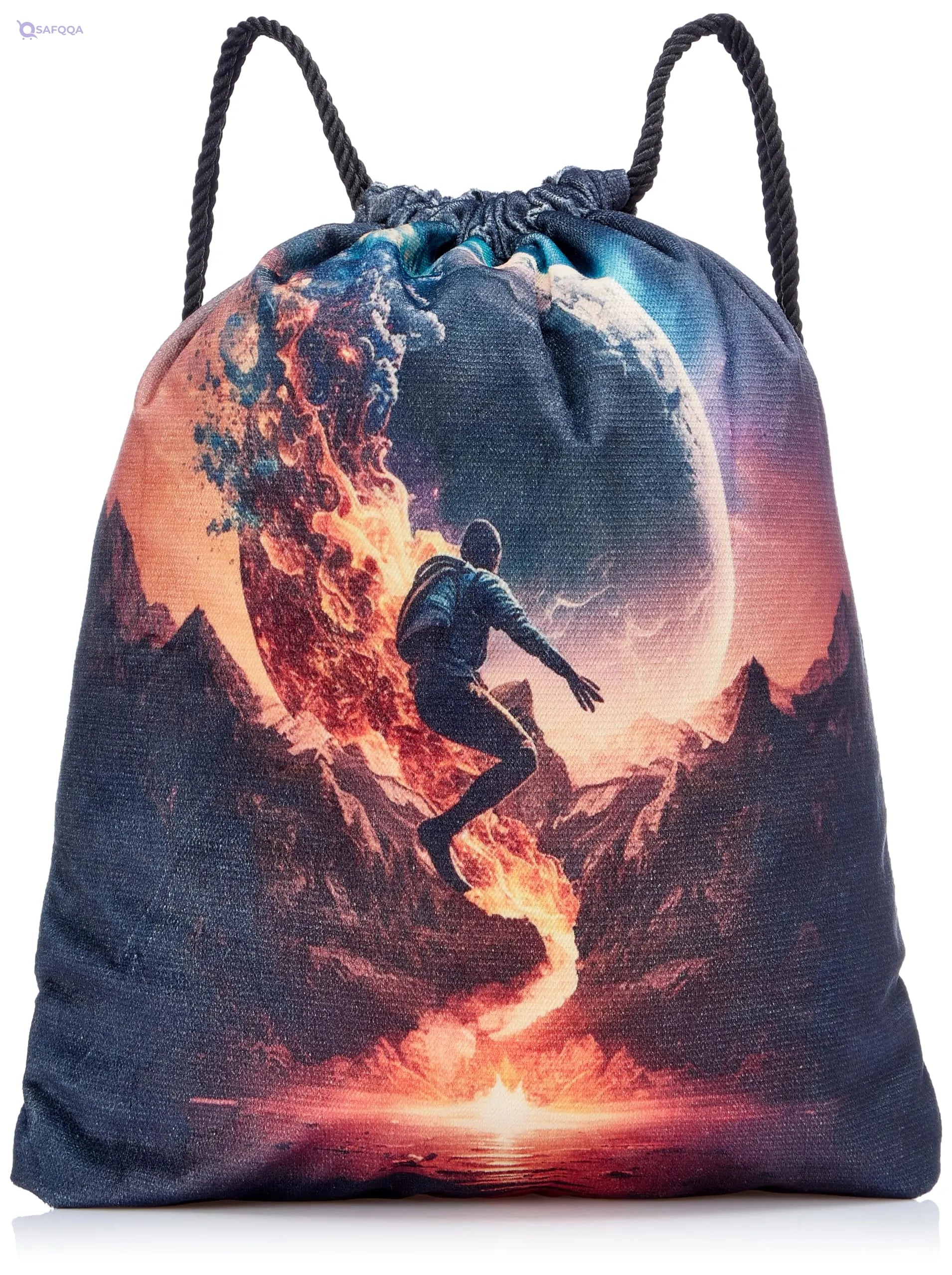 TAT DRAWSTRING BAG - 755, MultiColor, Large - Safqqa