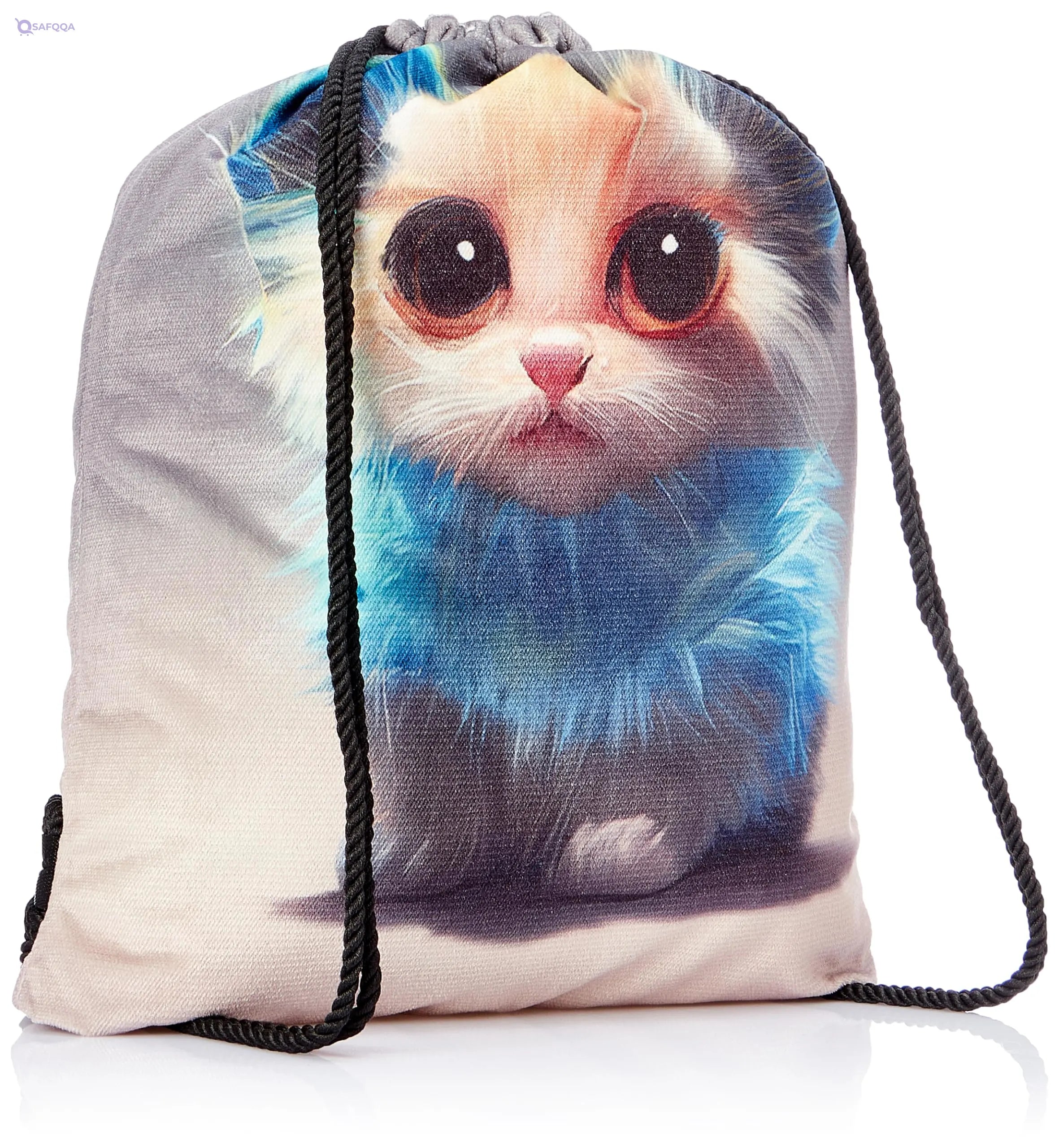 TAT DRAWSTRING BAG - 771, MultiColor, Large - Safqqa