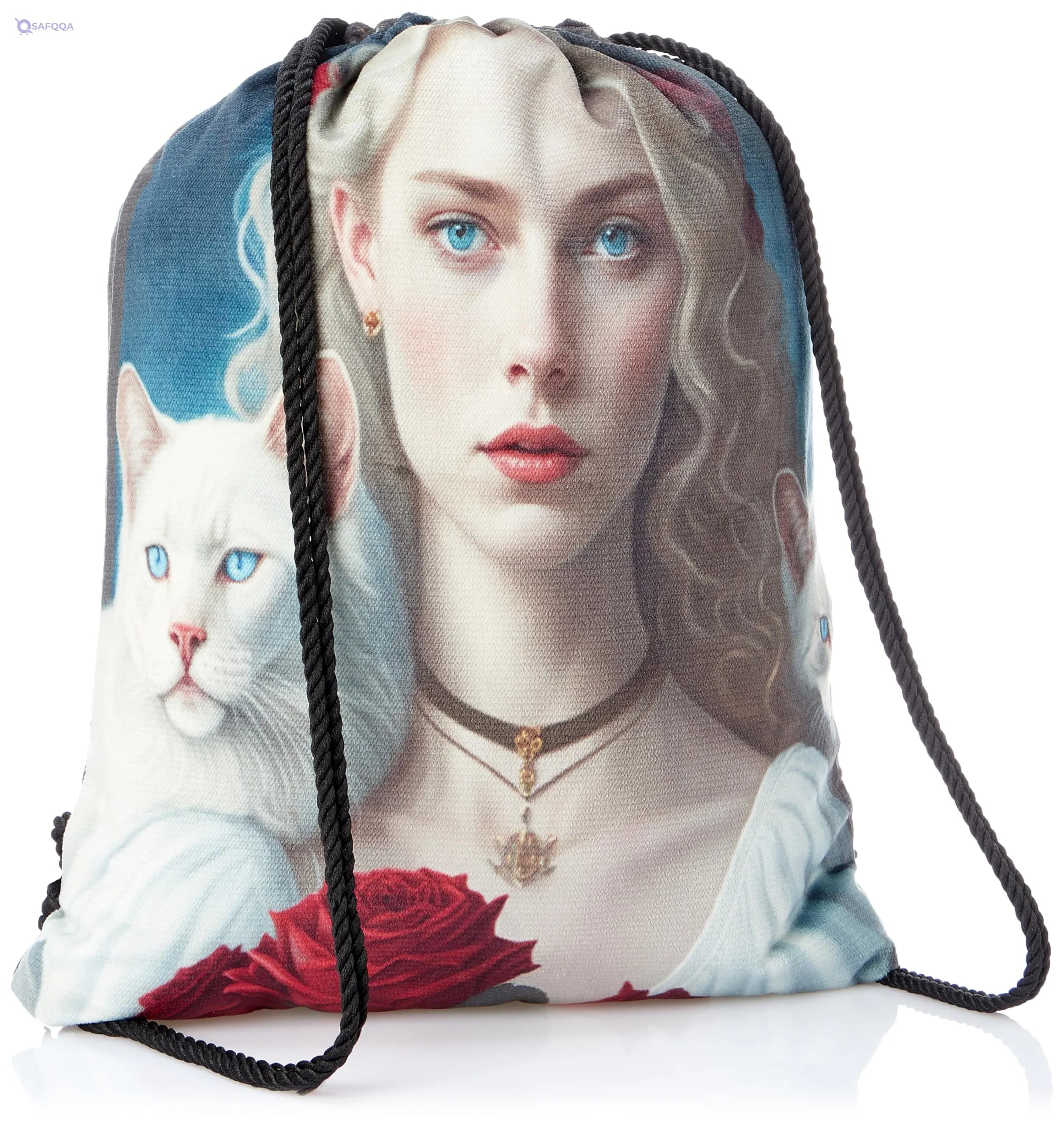 TAT DRAWSTRING BAG - 724, MultiColor, Large - Safqqa