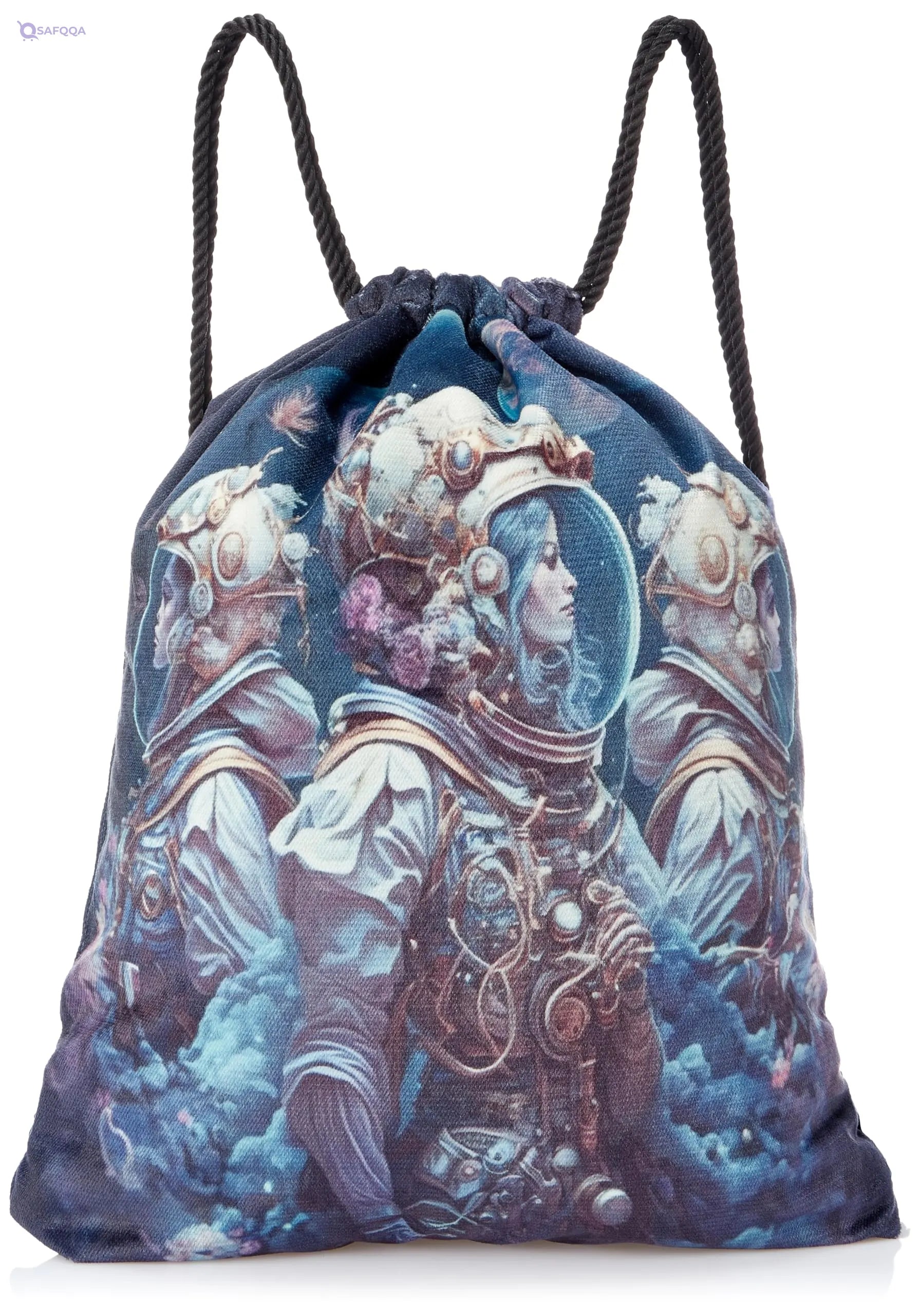 TAT DRAWSTRING BAG - 671, MultiColor, Large - Safqqa