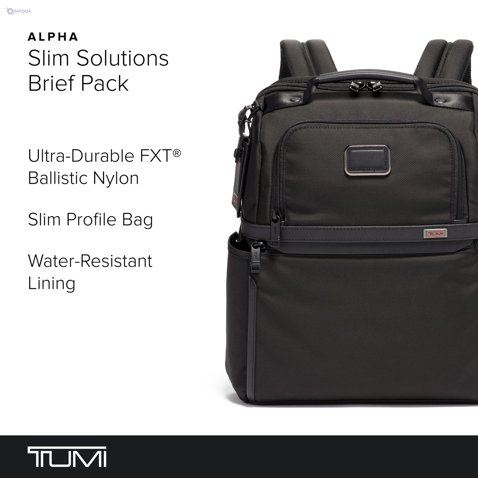 TUMI Men’s Slim Solutions Brief Pack – Laptop & Tablet Business Backpack - Safqqa