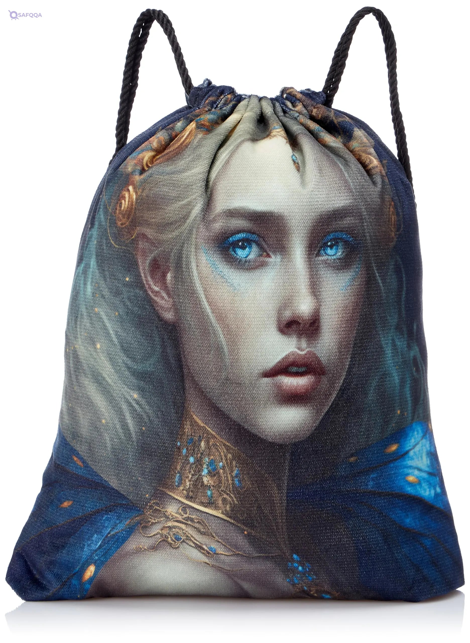 TAT DRAWSTRING BAG - 621, MultiColor, Large - Safqqa