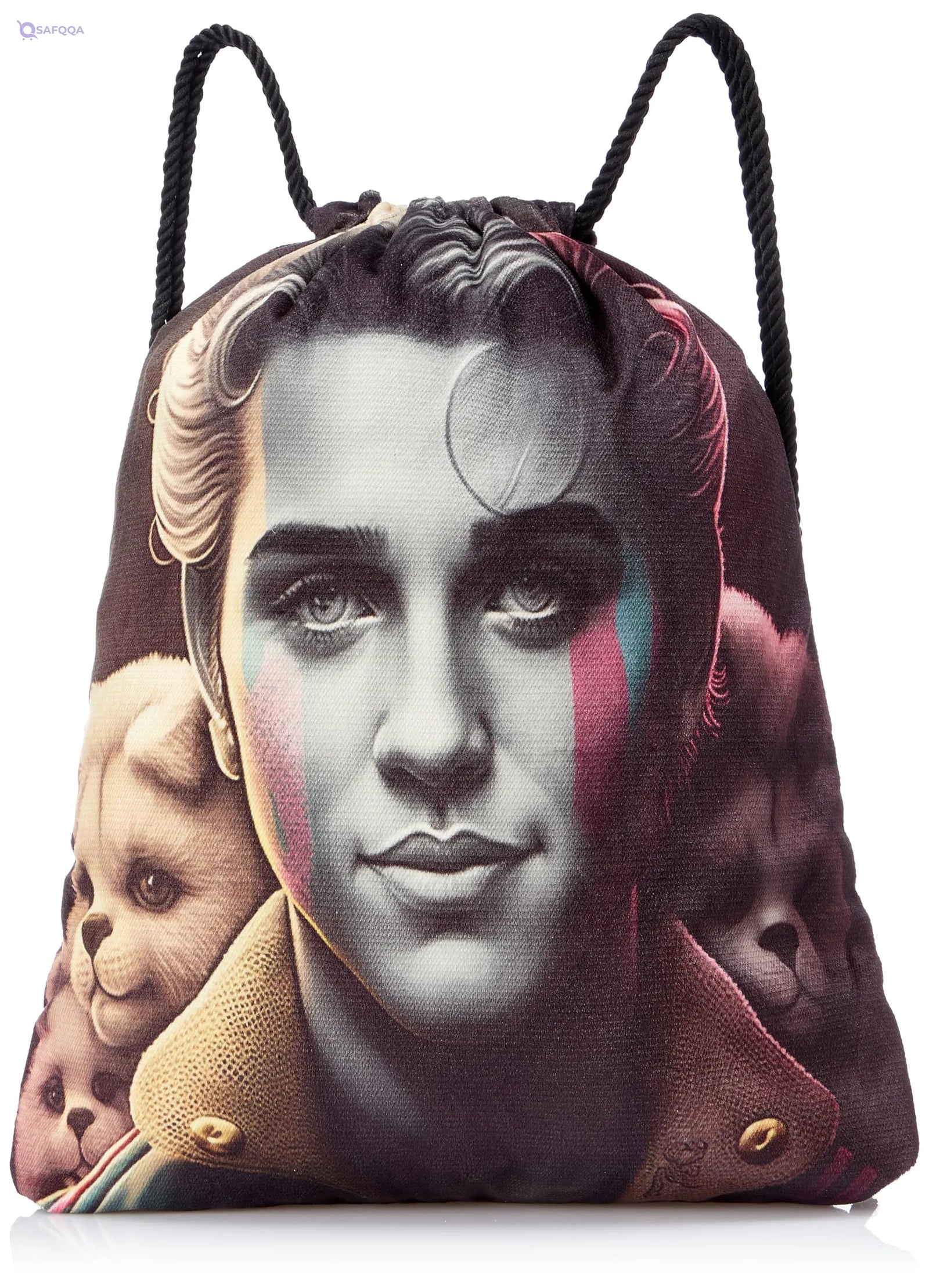 TAT DRAWSTRING BAG - 936, MultiColor, Large - Safqqa