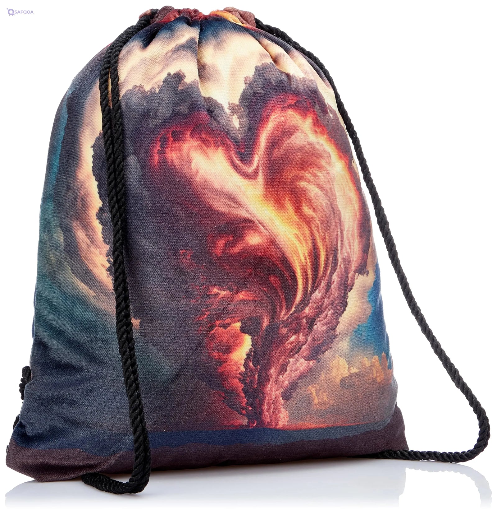 TAT DRAWSTRING BAG - 758, MultiColor, Large - Safqqa