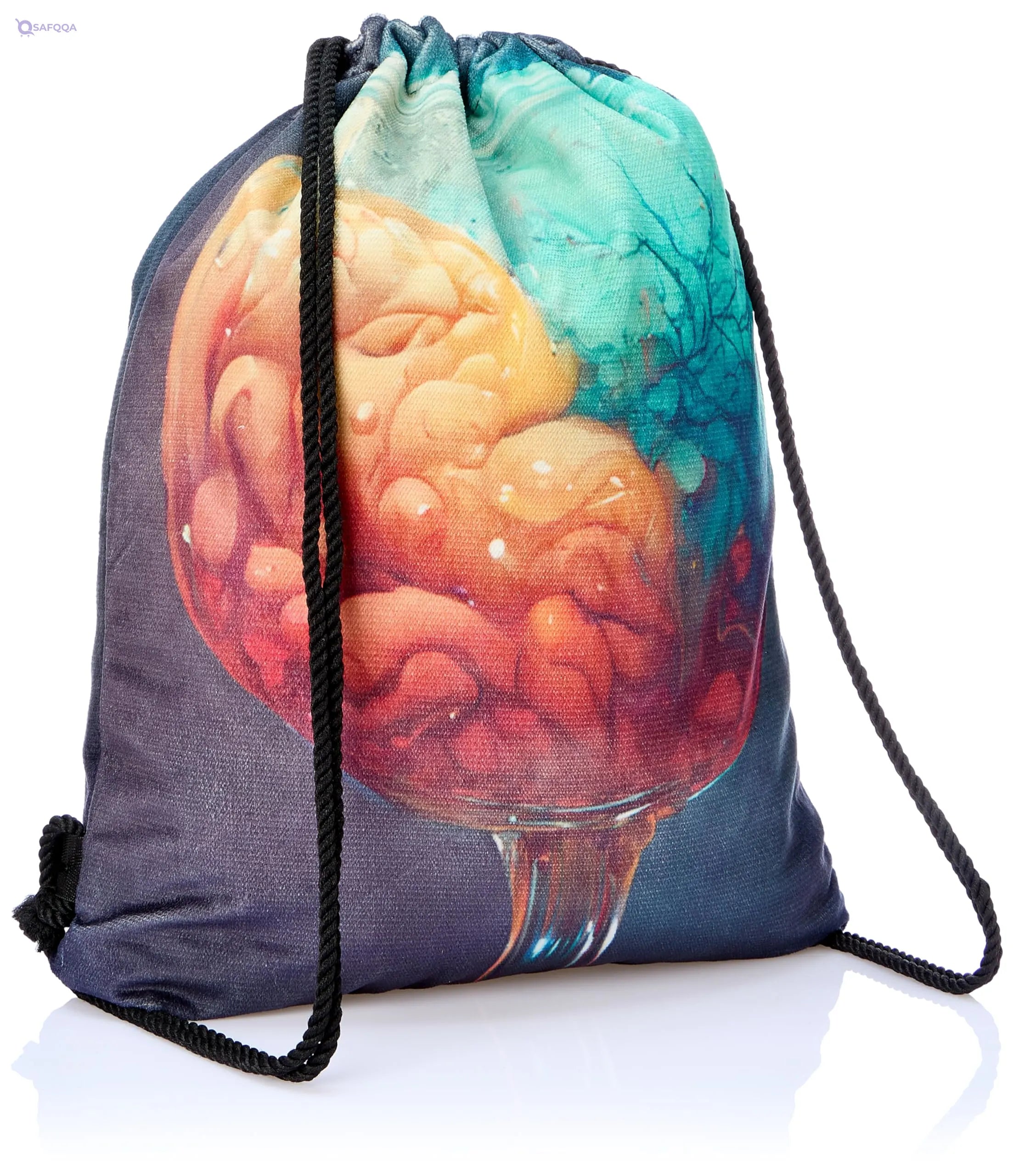TAT DRAWSTRING BAG - 583, MultiColor, Large - Safqqa