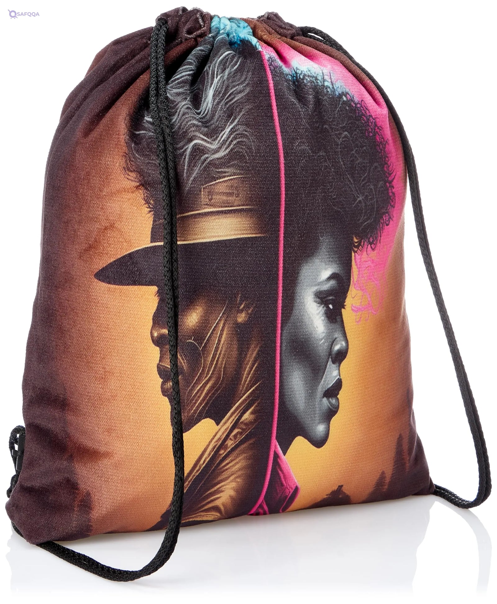 TAT DRAWSTRING BAG - 929, MultiColor, Large - Safqqa