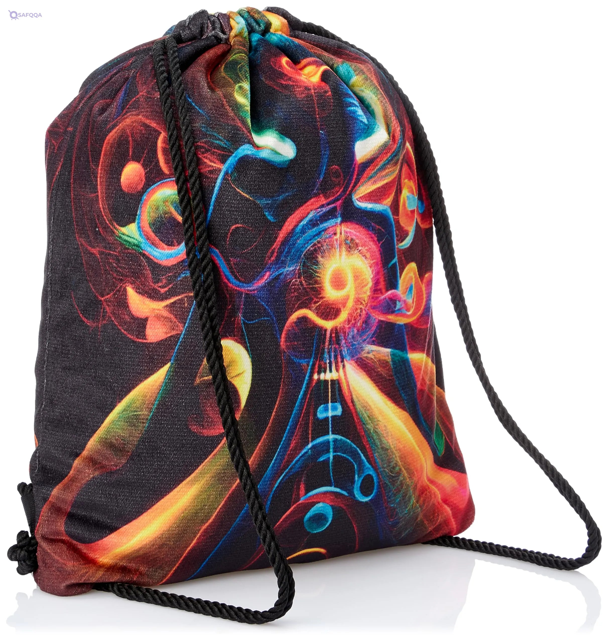 TAT DRAWSTRING BAG - 728, MultiColor, Large - Safqqa