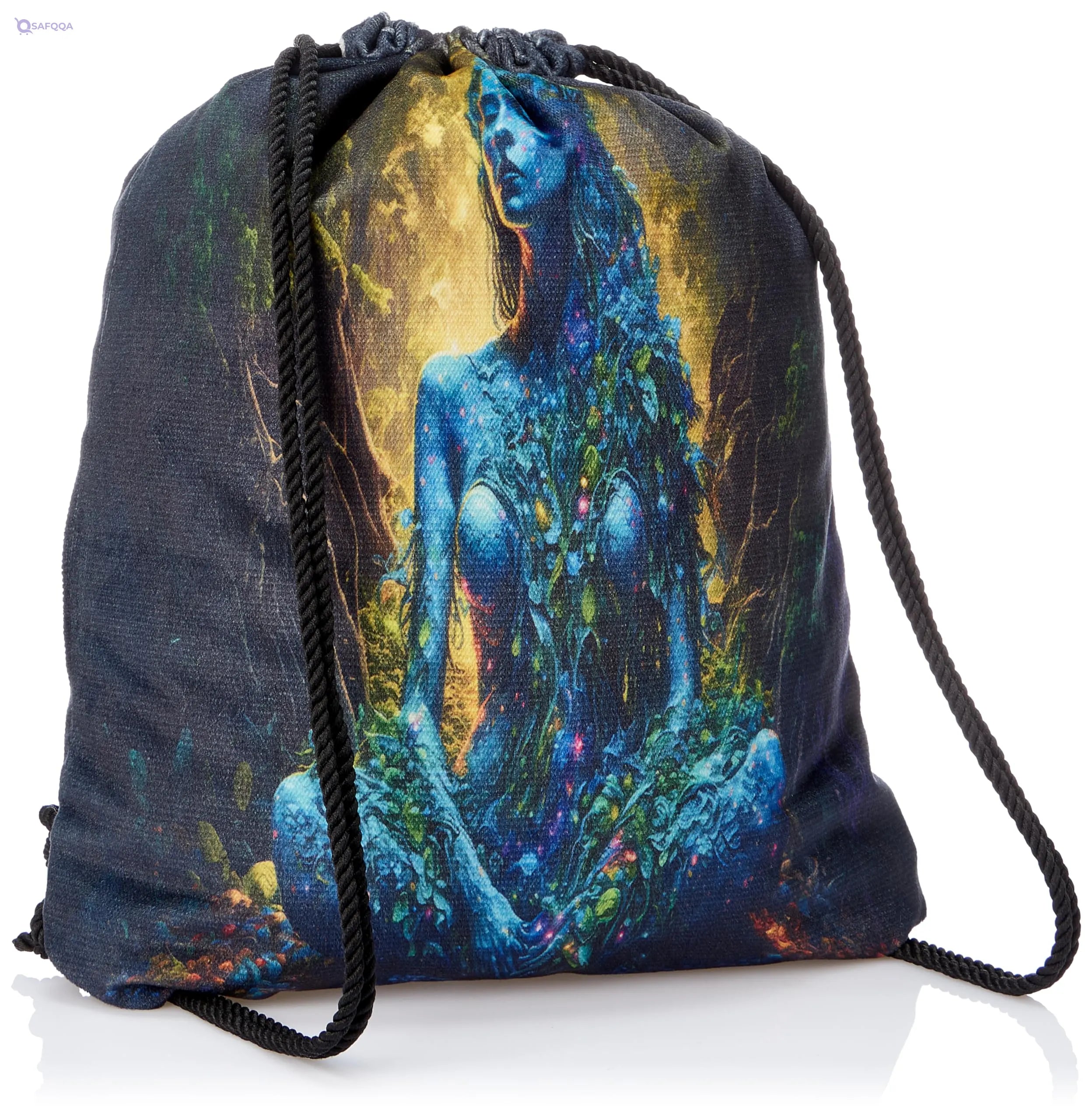 TAT DRAWSTRING BAG - 734, MultiColor, Large - Safqqa