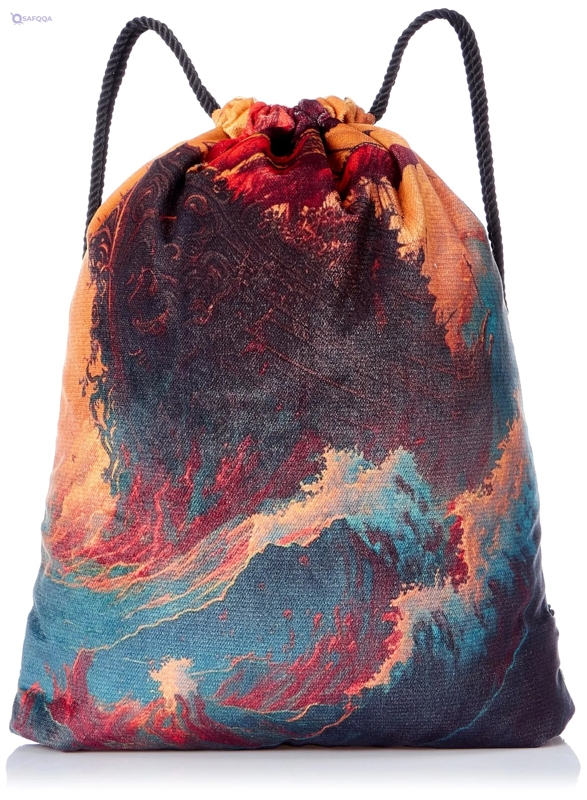 TAT DRAWSTRING BAG - 642, MultiColor, Large - Safqqa