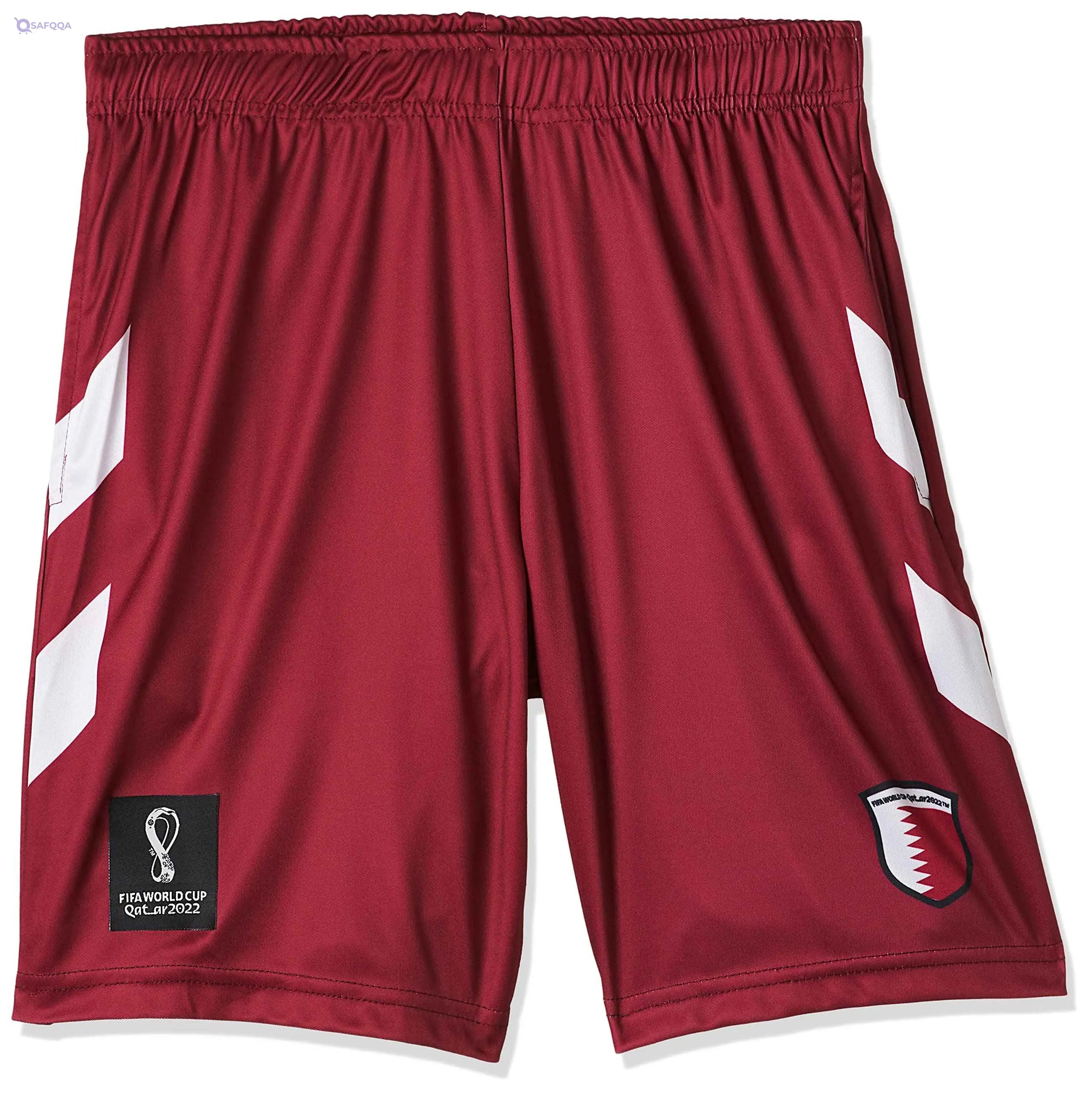 FIFA World Cup Qatar 2022 QATAR MEN'S SHORTS - BURGUNDY - Safqqa Egypt