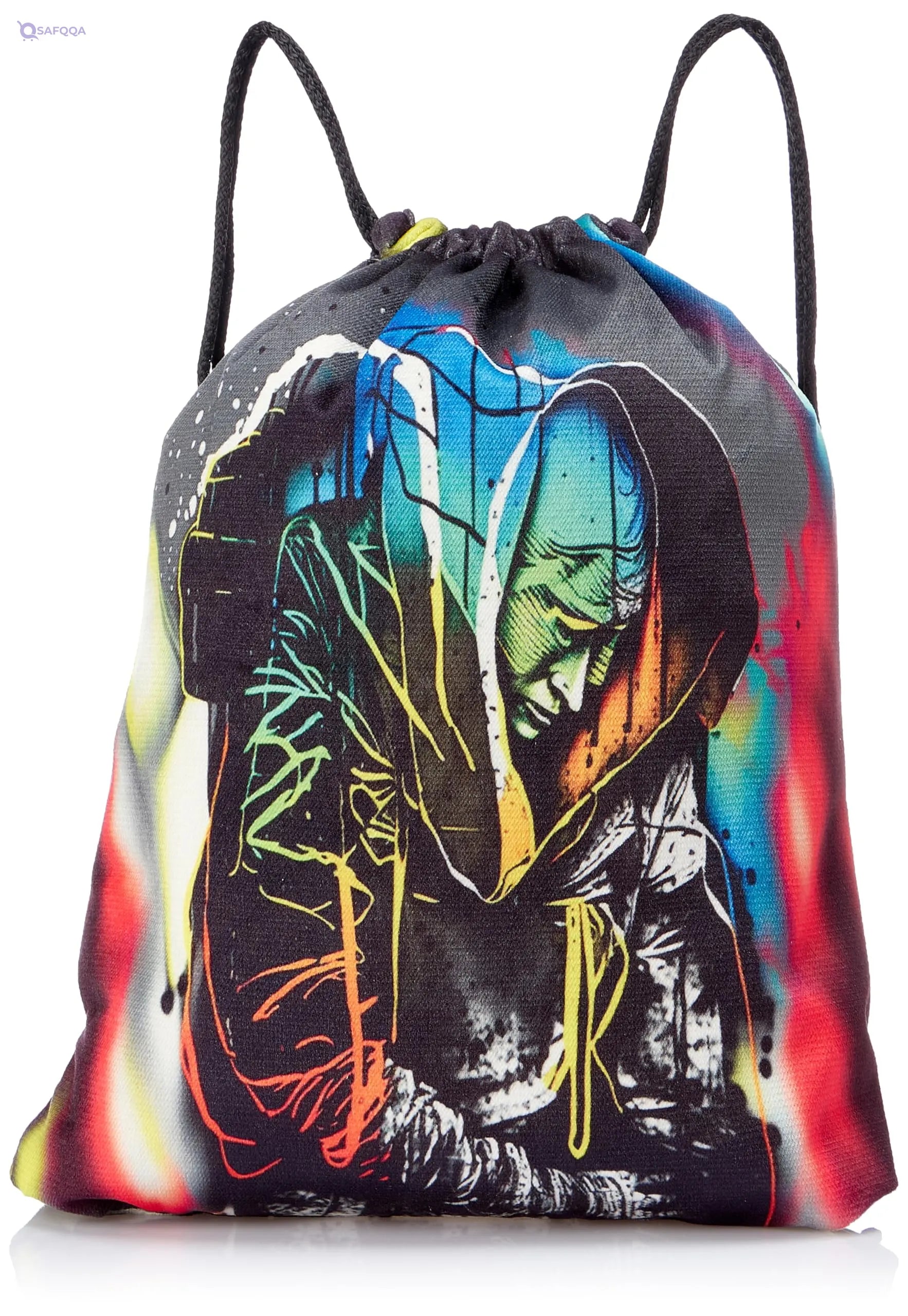 TAT DRAWSTRING BAG - 935, MultiColor, Large - Safqqa