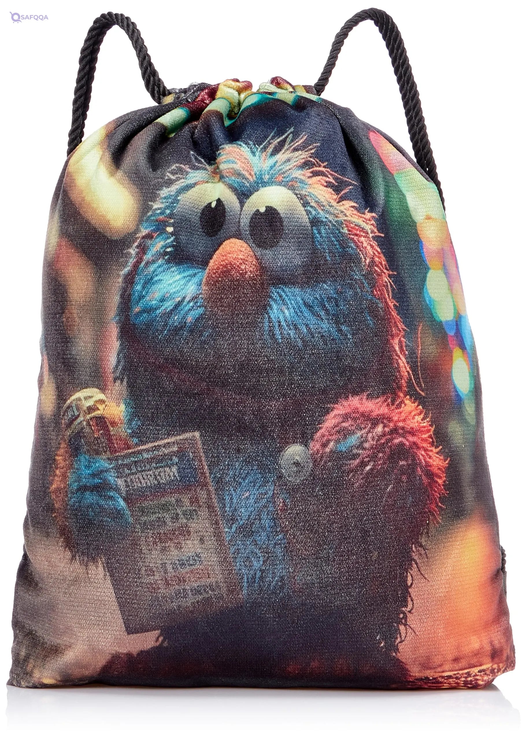 TAT DRAWSTRING BAG - 697, MultiColor, Large - Safqqa