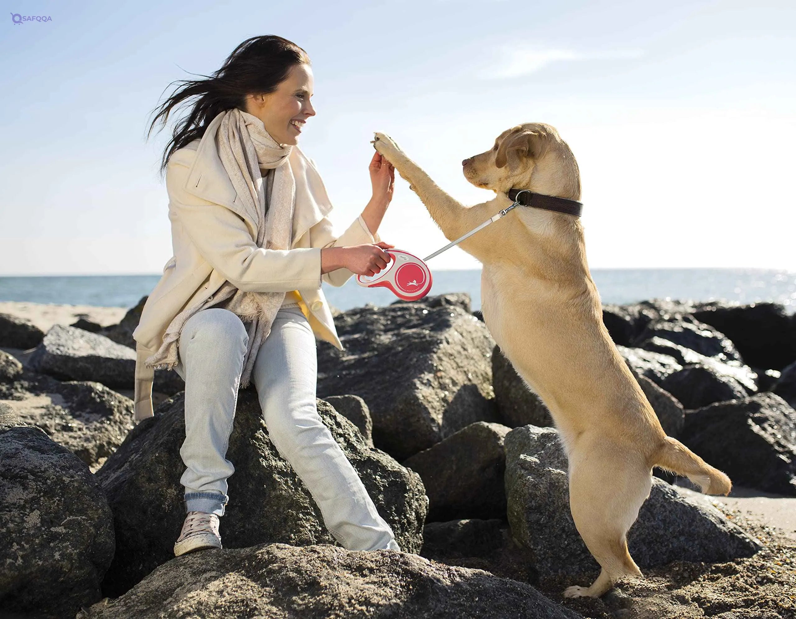 Flexi Tape 5m red For Dog - Safqqa