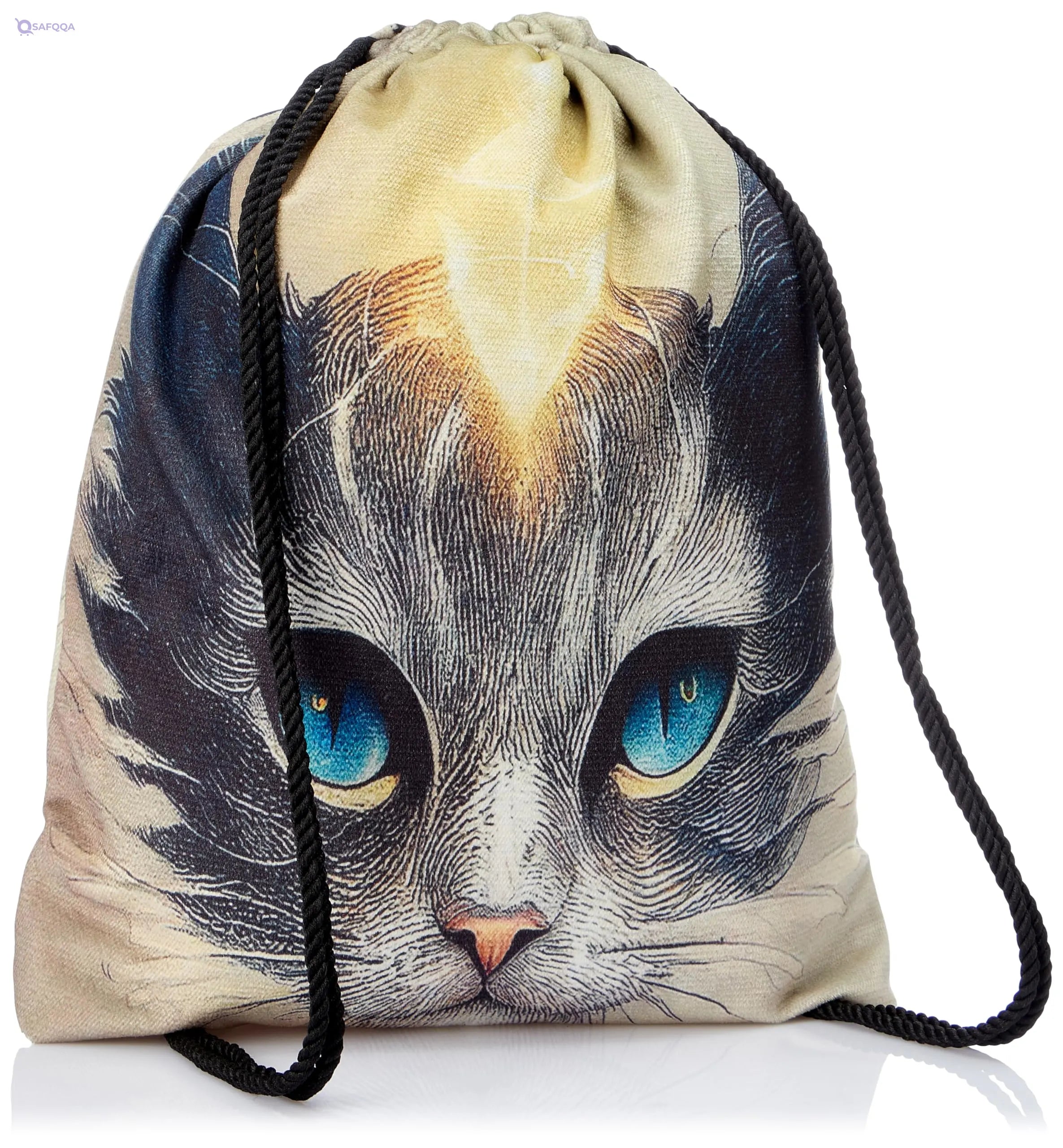 TAT DRAWSTRING BAG - 807, MultiColor, Large - Safqqa