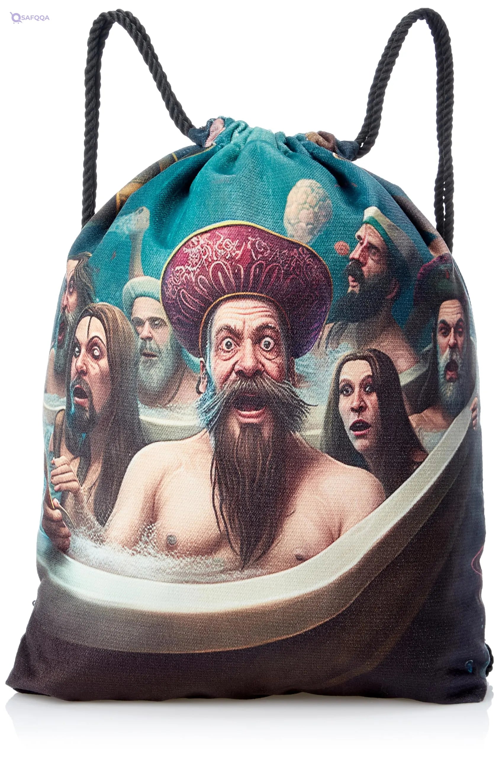 TAT DRAWSTRING BAG - 911, MultiColor, Large - Safqqa