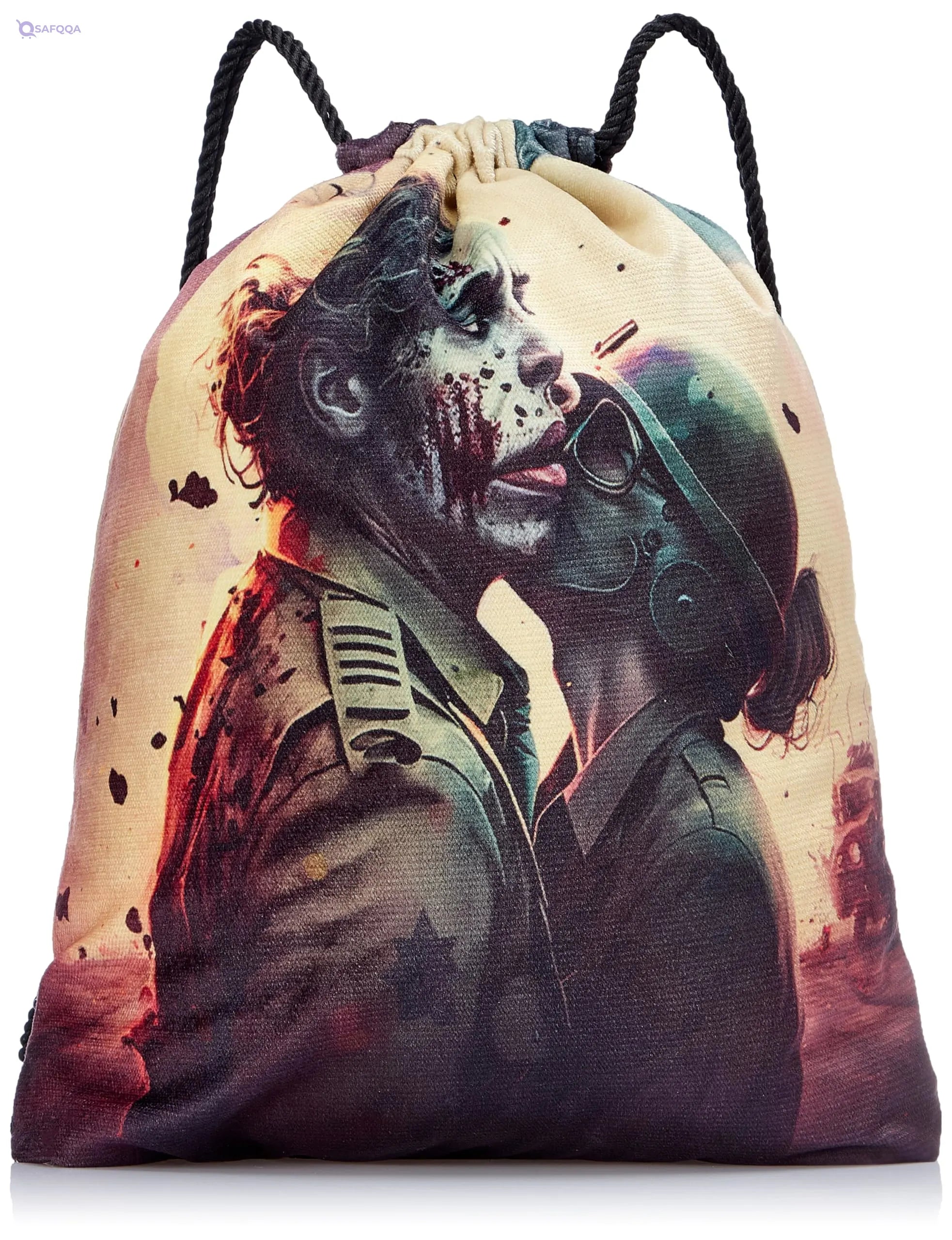 TAT DRAWSTRING BAG - 818, MultiColor, Large - Safqqa