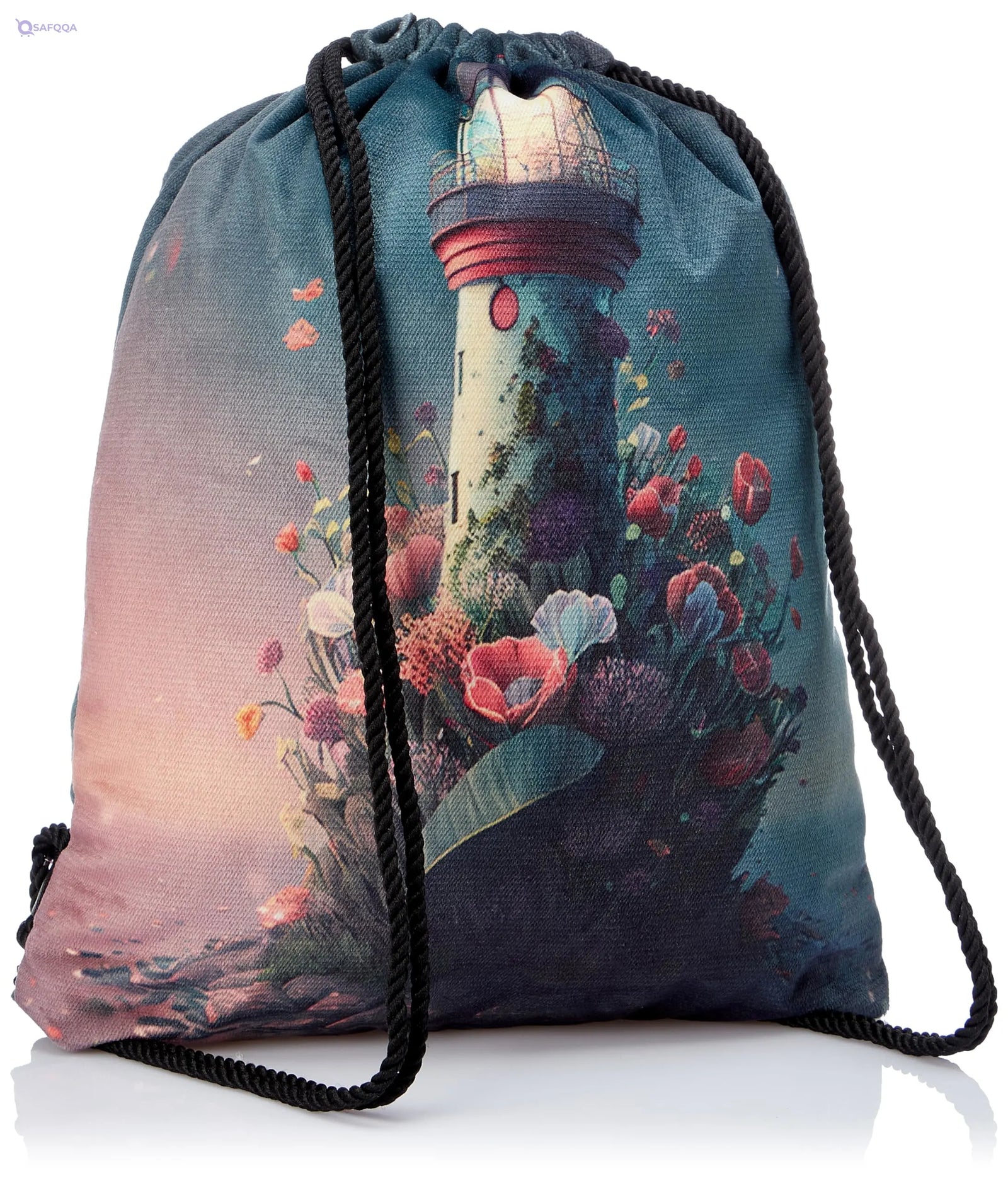 TAT DRAWSTRING BAG - 673, MultiColor, Large - Safqqa