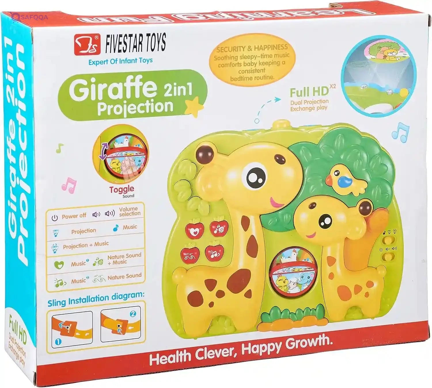 Five Star 2 In 1 Giraffe Projection for Kids - Safqqa Egypt