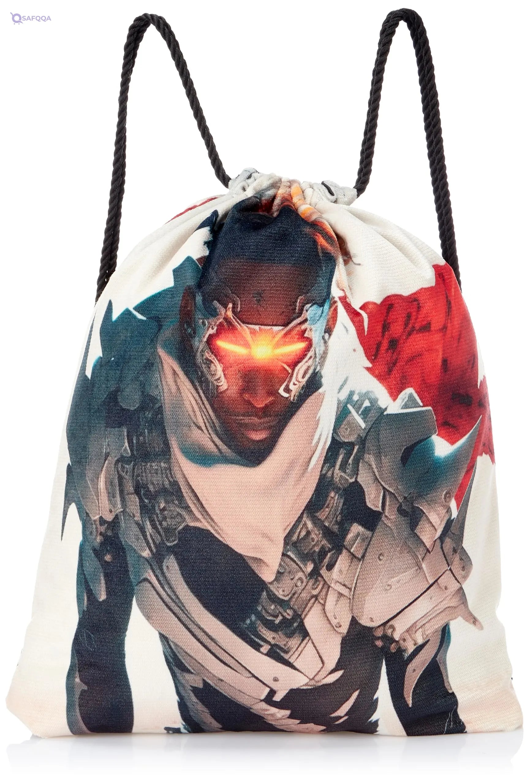 TAT DRAWSTRING BAG - 985, MultiColor, Large - Safqqa