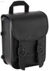 Dowco Willie & Max 59591-00 Black Jack Series: Synthetic Leather Motorcycle Sissy Bar Bag, Black, Universal Fit, 8in.W x 10in.H x 4.5in.D. Handcrafted. Made in the USA. Limited Lifetime Warranty. - Safqqa