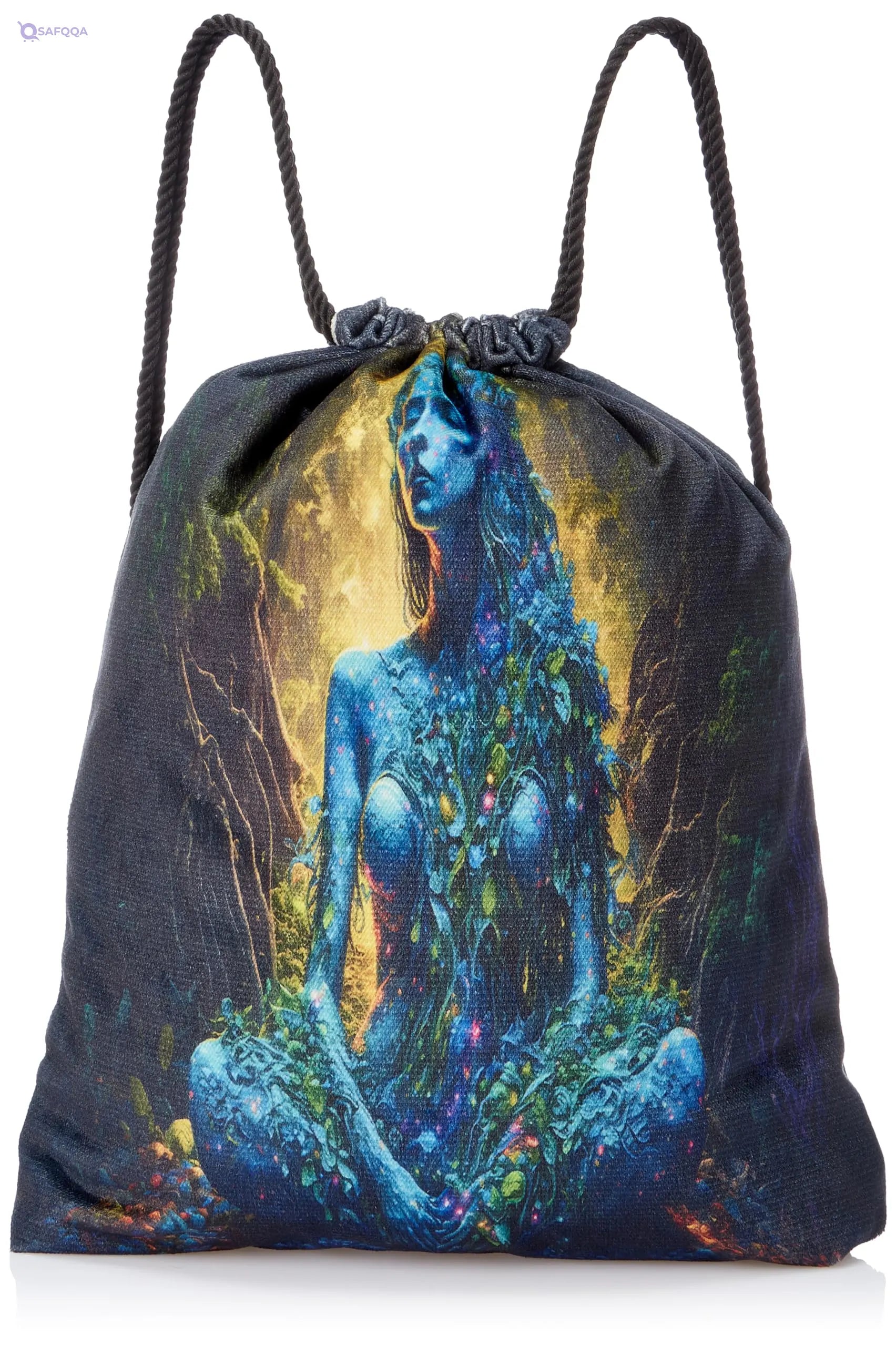TAT DRAWSTRING BAG - 734, MultiColor, Large - Safqqa