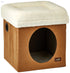 All For Paws 2-in-1 Cat Castle – Lambswool, Tan - Safqqa