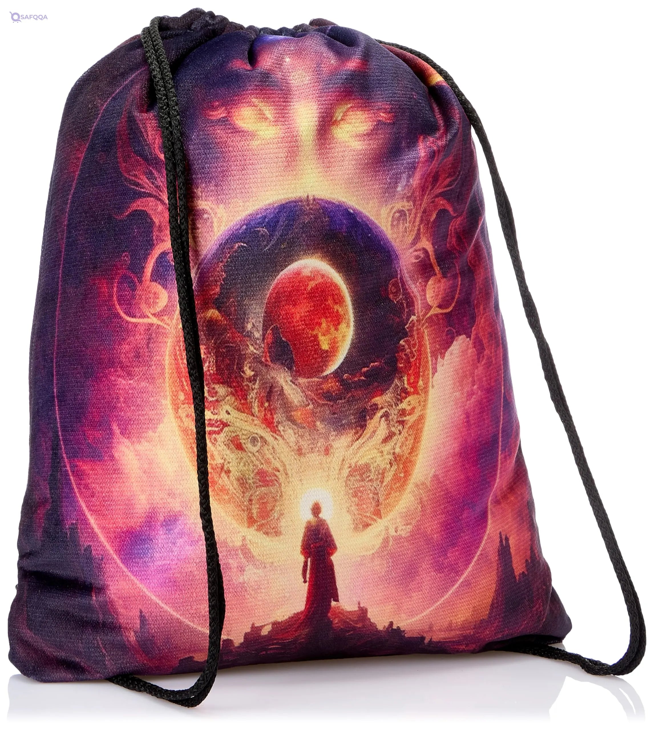 TAT DRAWSTRING BAG - 956, MultiColor, Large - Safqqa