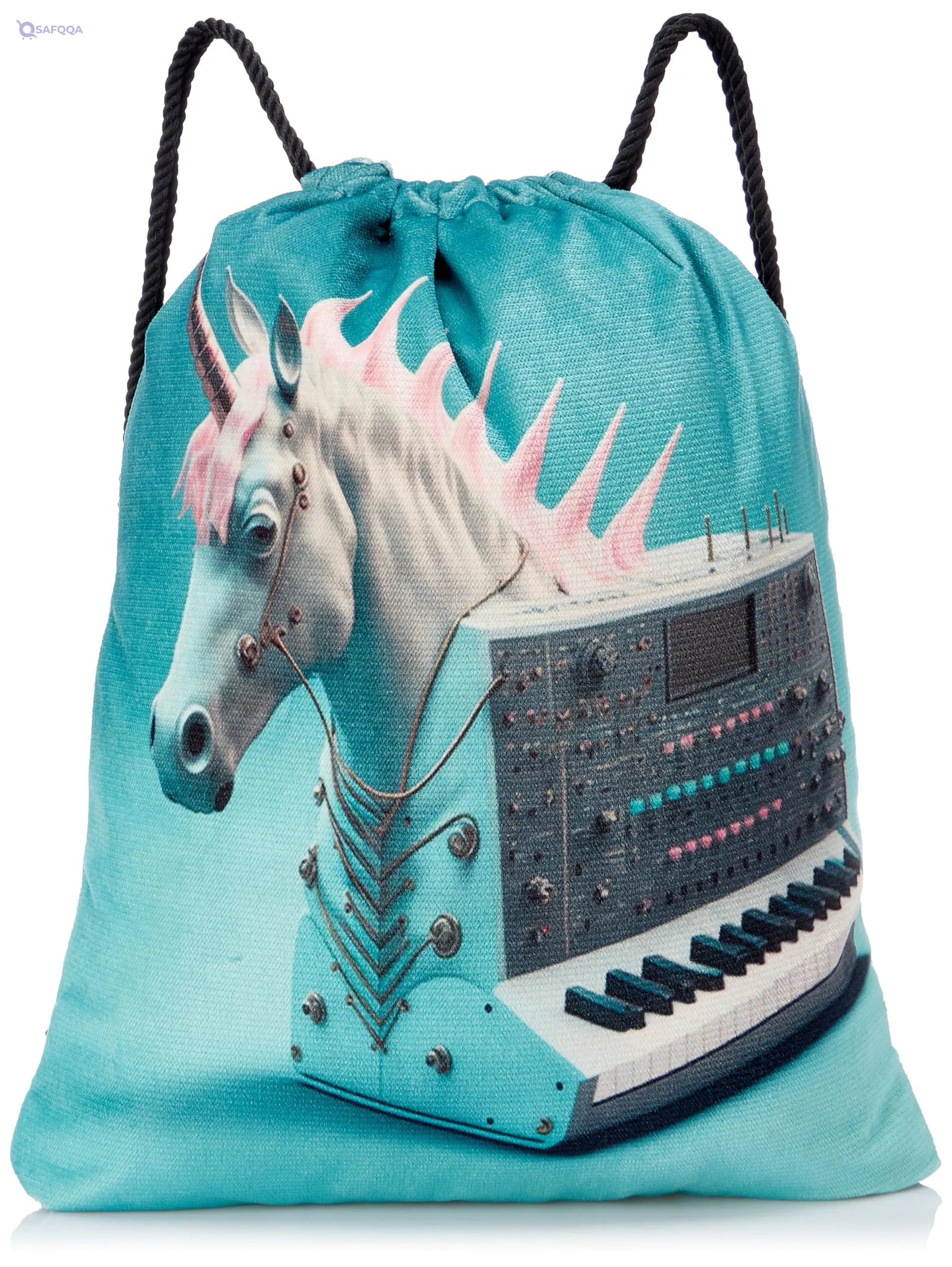 TAT DRAWSTRING BAG - 662, MultiColor, Large - Safqqa
