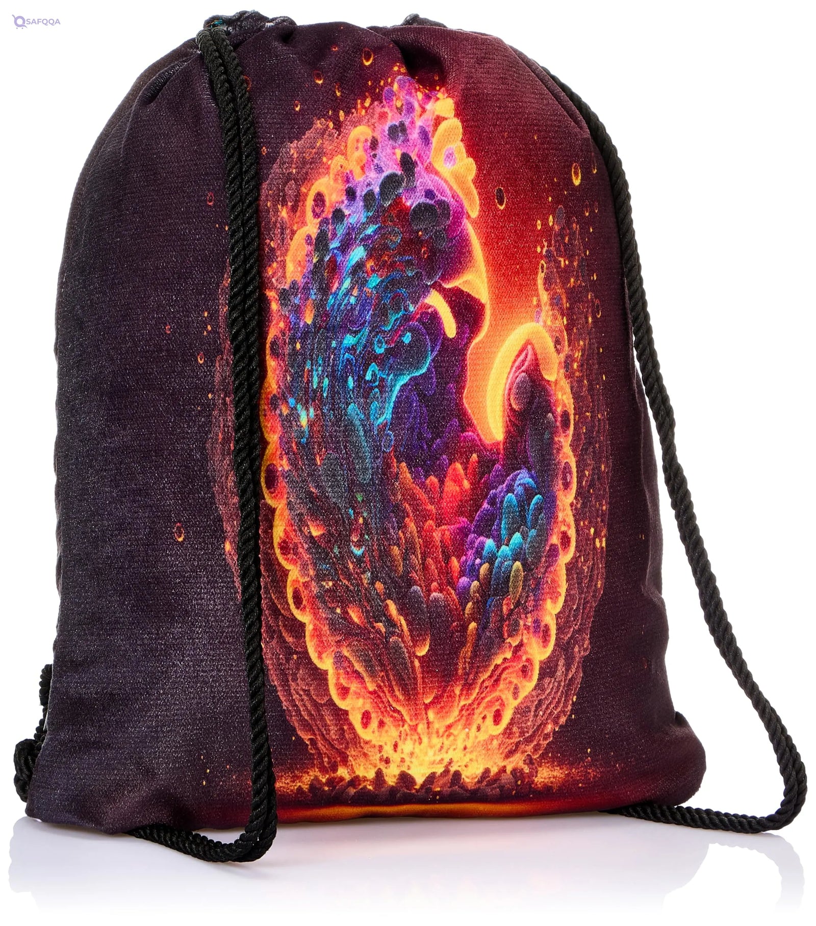 TAT DRAWSTRING BAG - 526, MultiColor, Large - Safqqa