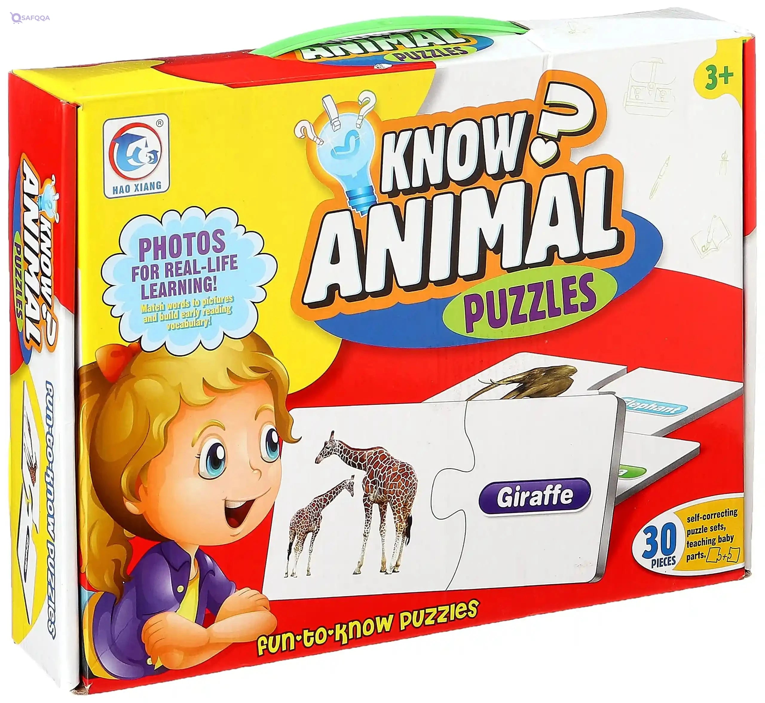 Know Animal Puzzles - 30 Pieces by CM - Safqqa Egypt