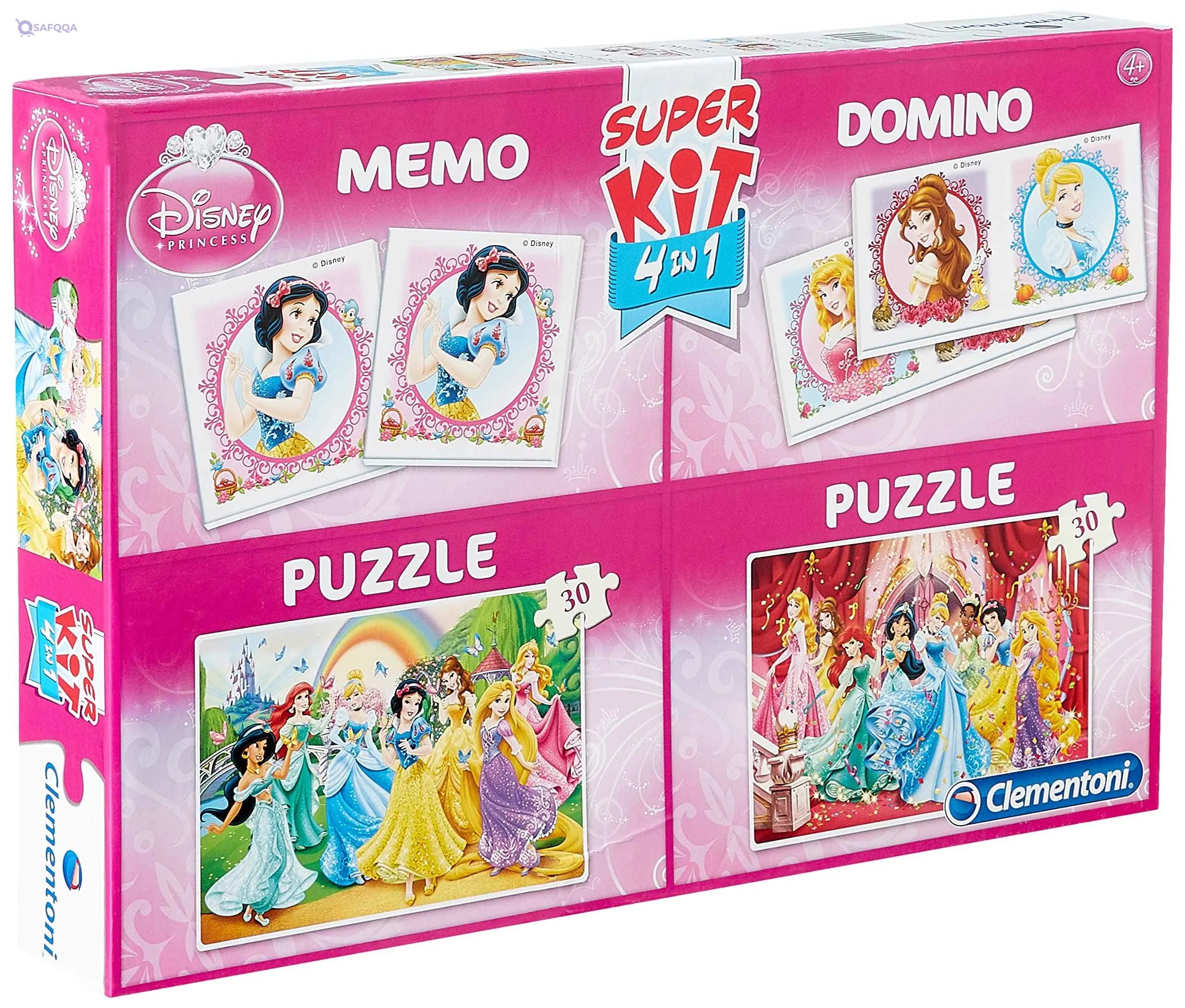 Clementoni Princess 4 In 1 Game - Safqqa Egypt