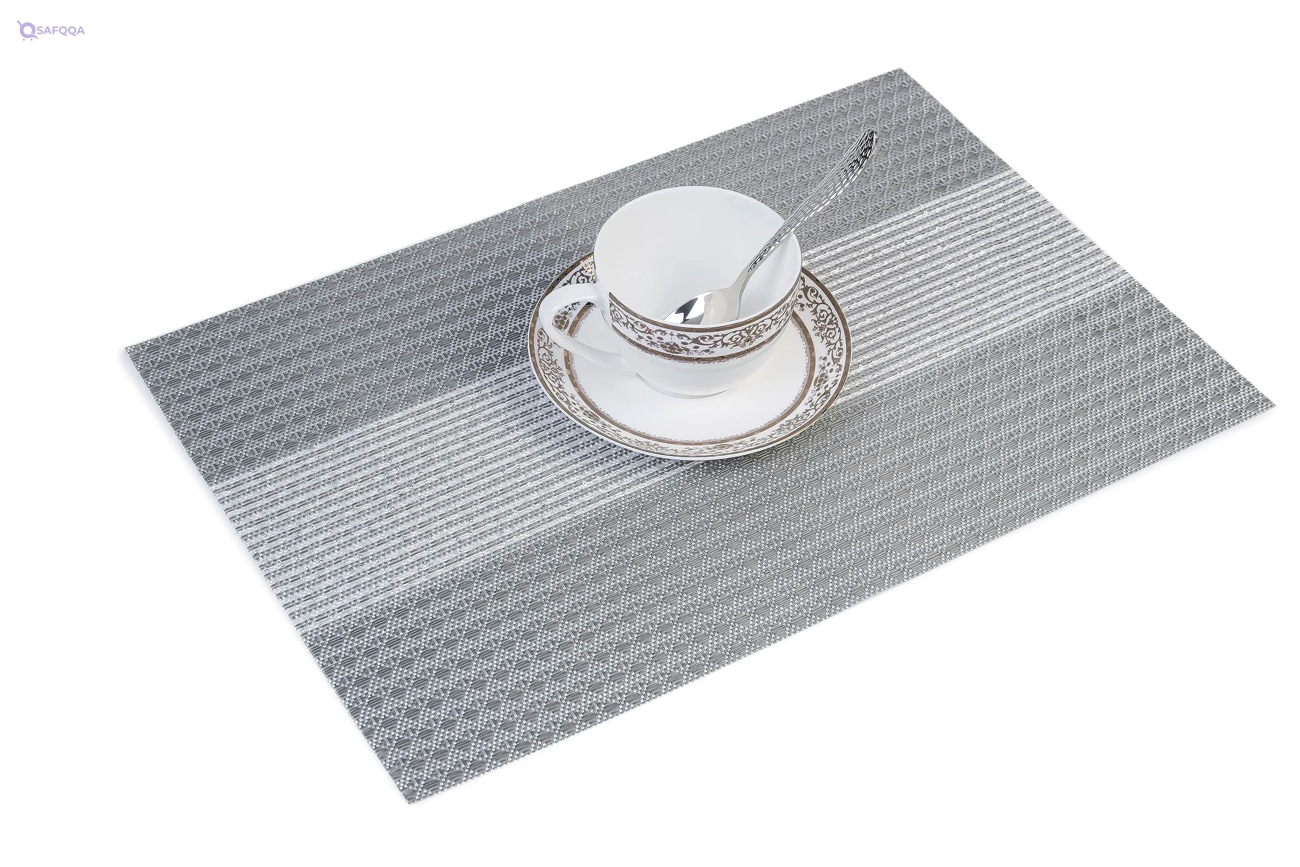 Home-Brand Non-Slip Crossweave Woven Vinyl Insulation Place Mat - Safqqa