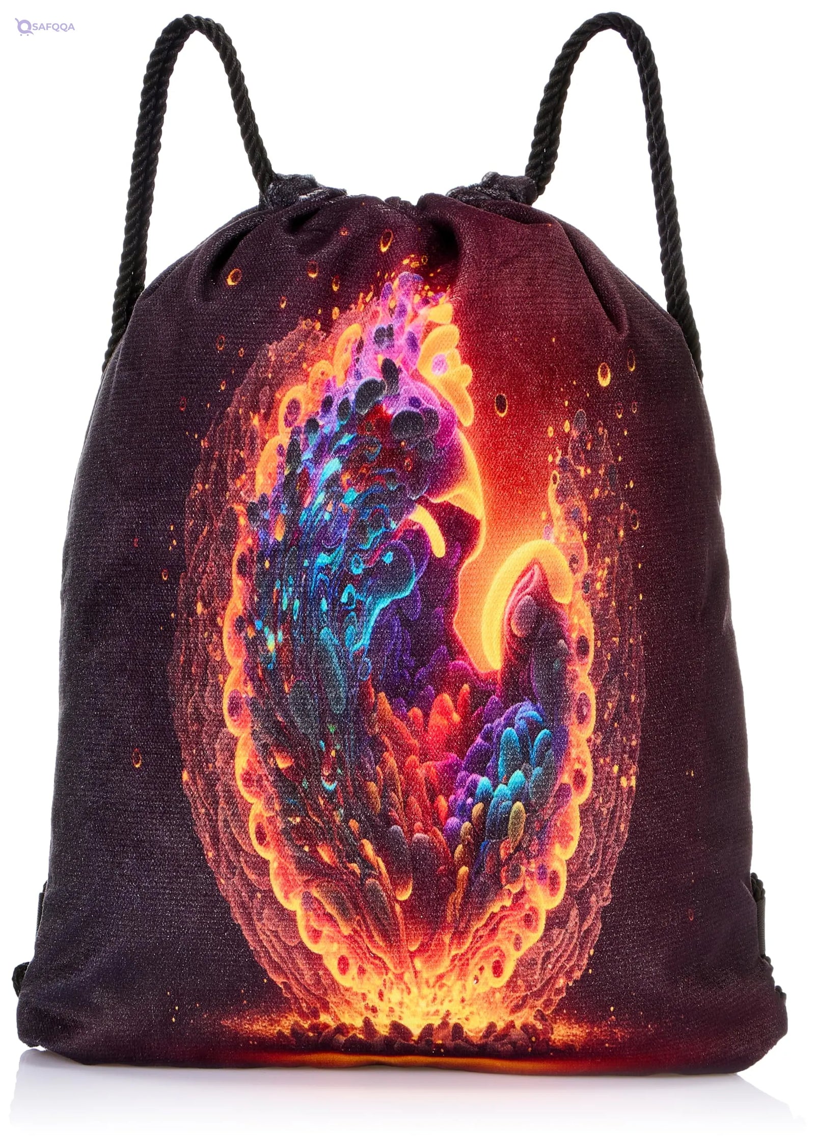 TAT DRAWSTRING BAG - 526, MultiColor, Large - Safqqa