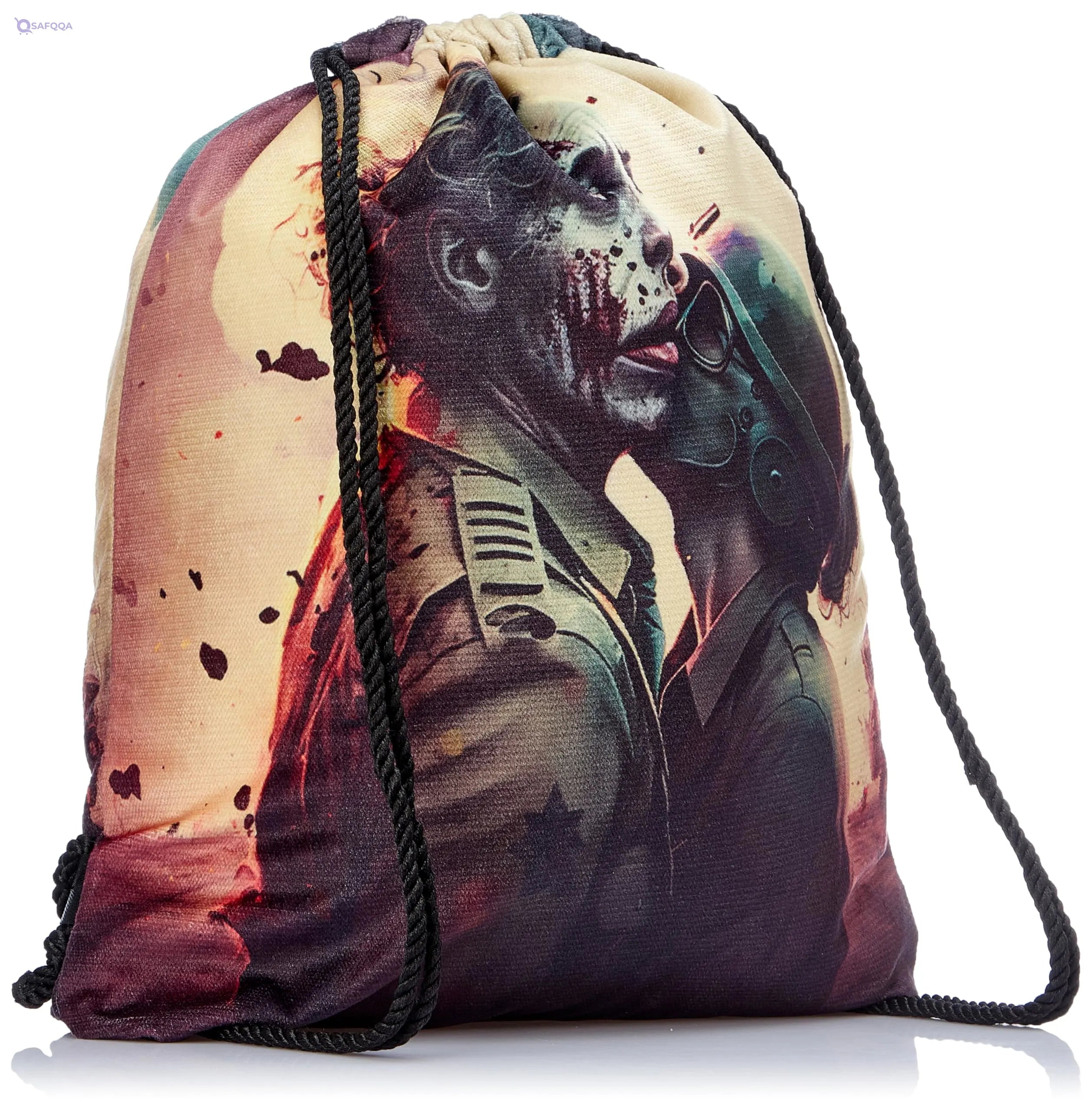TAT DRAWSTRING BAG - 818, MultiColor, Large - Safqqa
